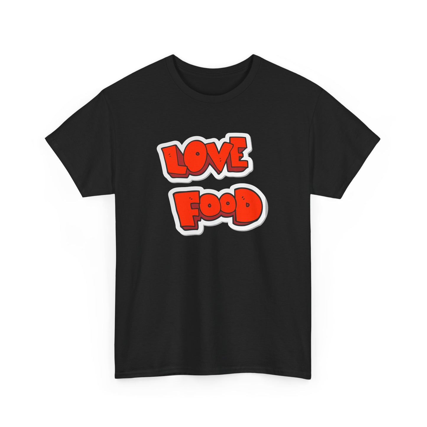 Unisex Heavy Cotton Graphic Design (Love Food) T-shirt