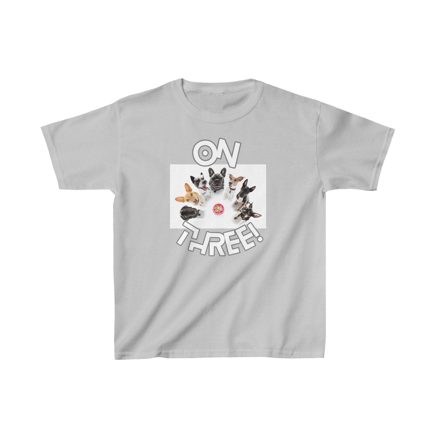 Kids Heavy Cotton Graphic design (On Three) T-shirt