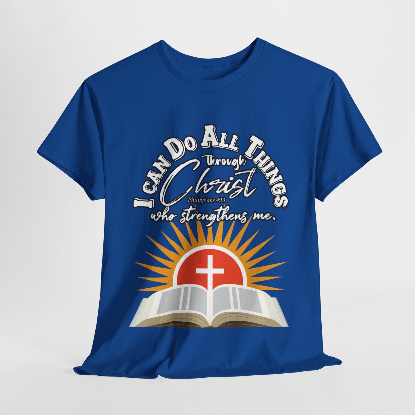 Unisex Heavy Cotton Graphic Design (Through Christ) T-shirt