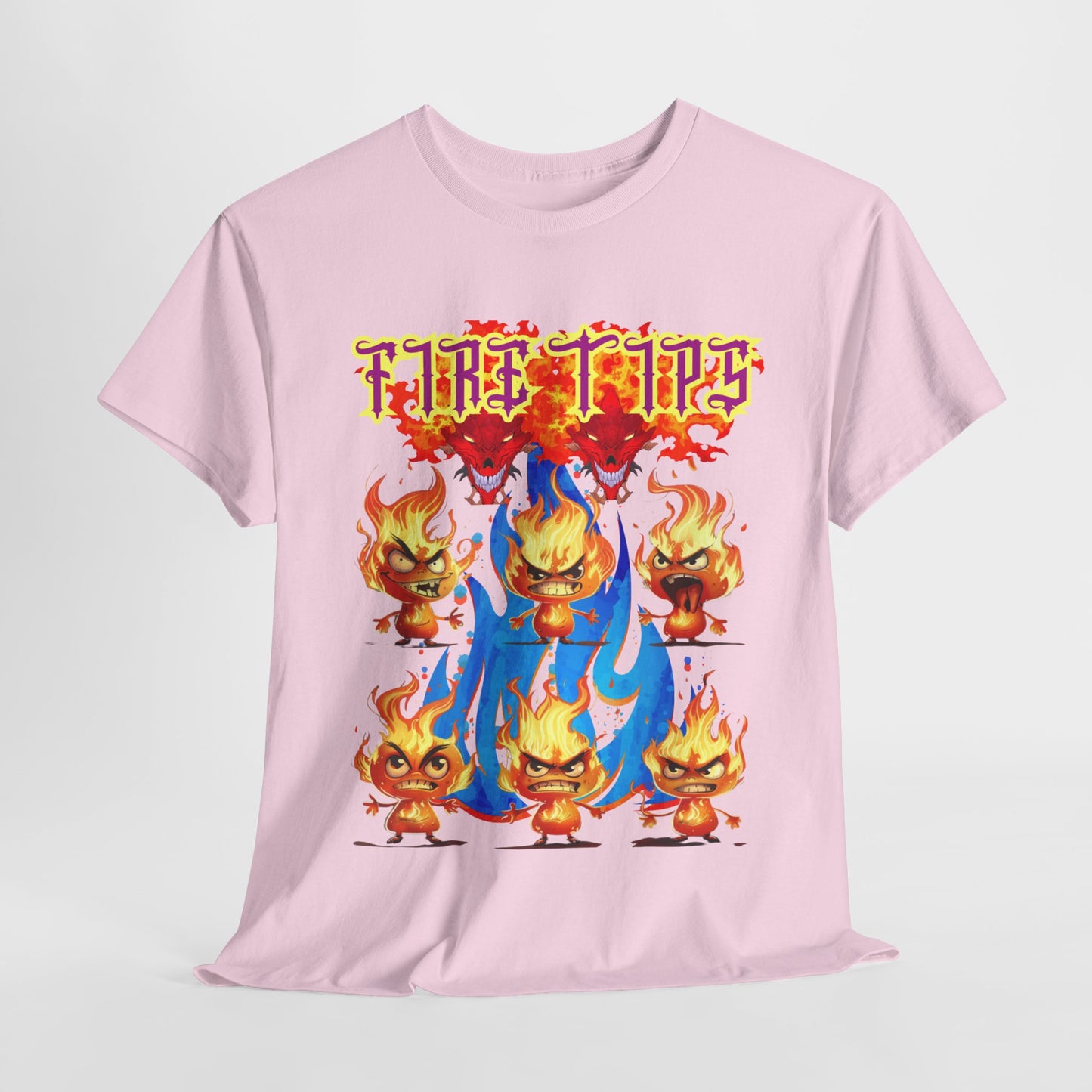 Unisex Heavy Cotton Graphic design (Fire Tips)  T-shirt