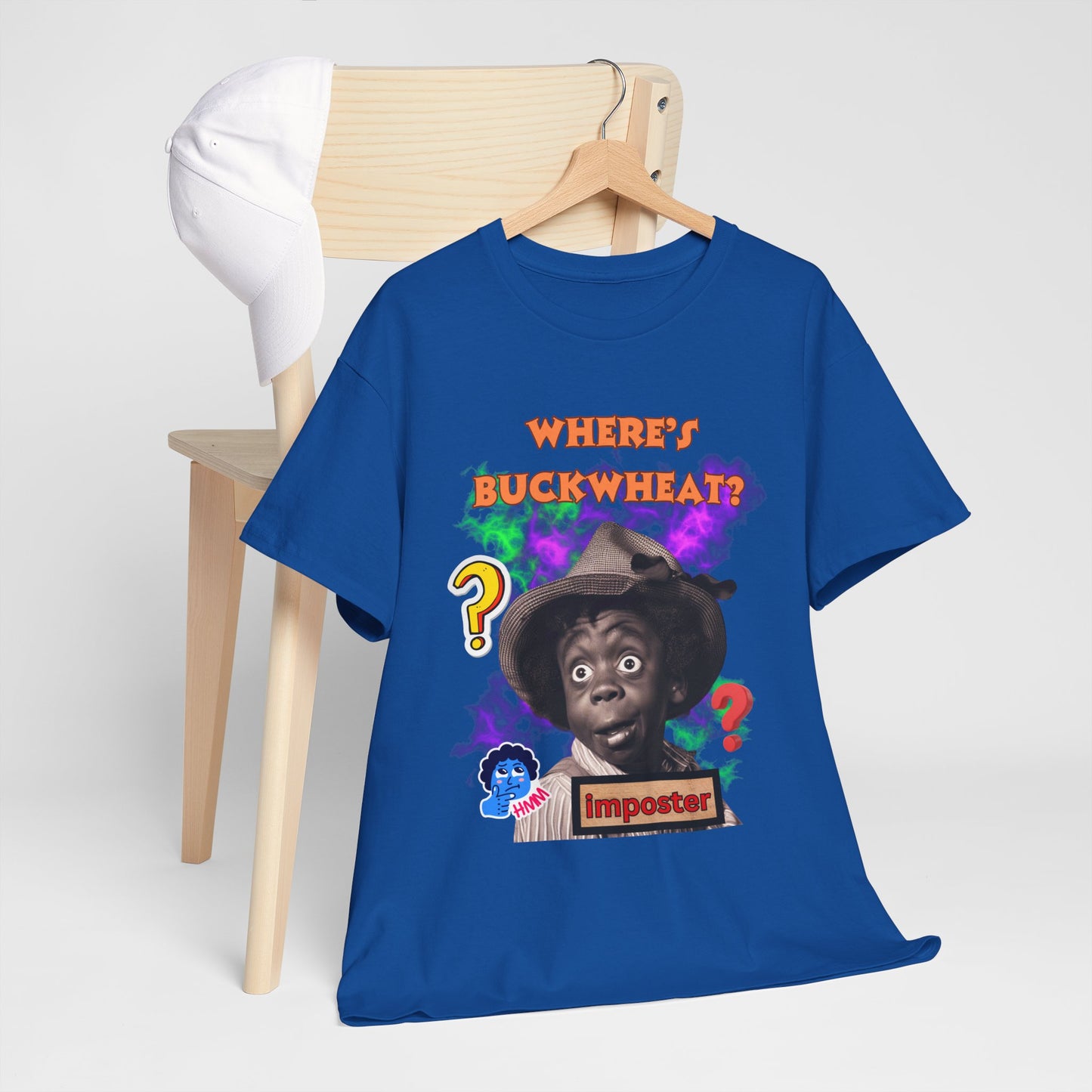 Unisex Heavy Cotton Graphic design (Where's Buckwheat) T-shirt