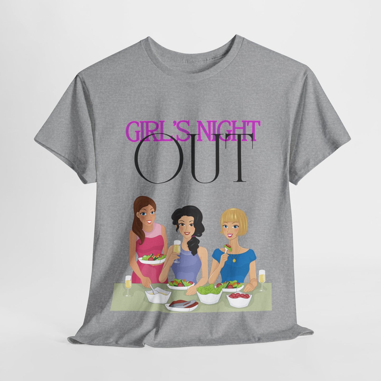 Unisex Heavy Cotton Graphic design (Girl's Night Out) T-shirt