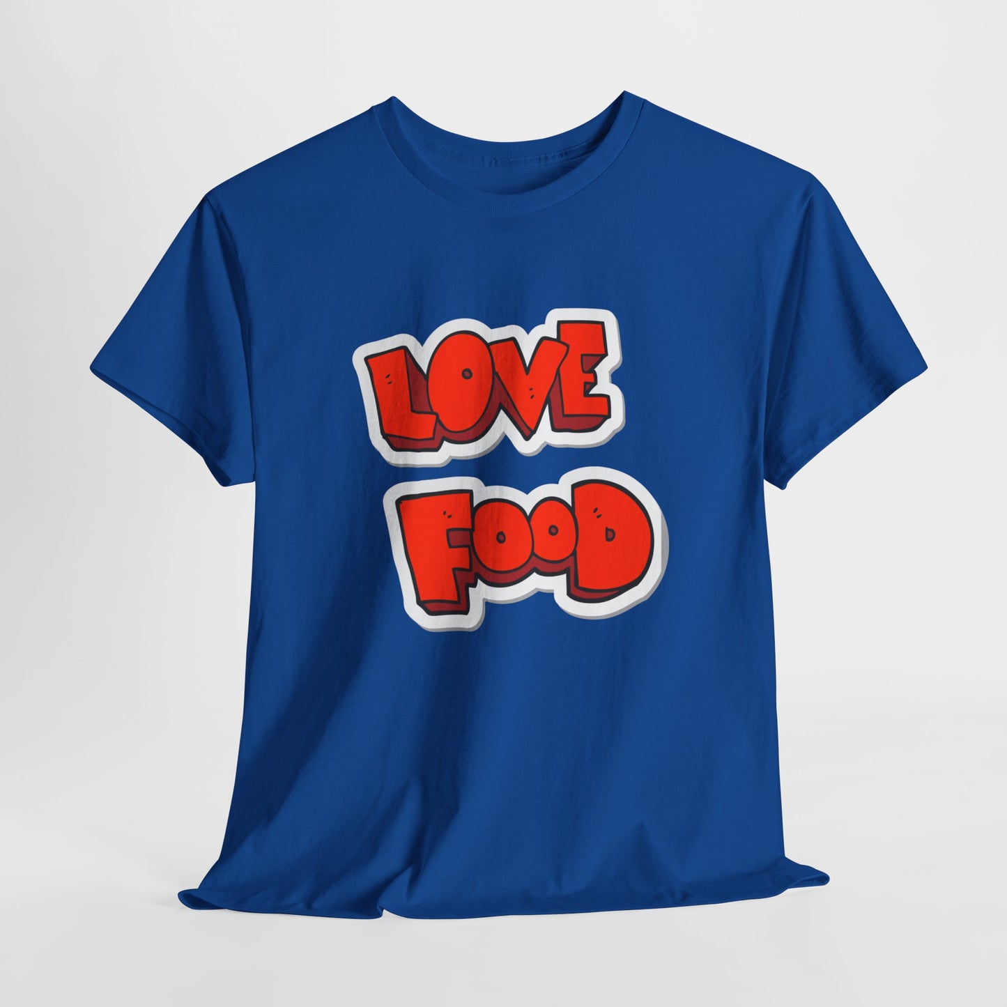 Unisex Heavy Cotton Graphic Design (Love Food) T-shirt