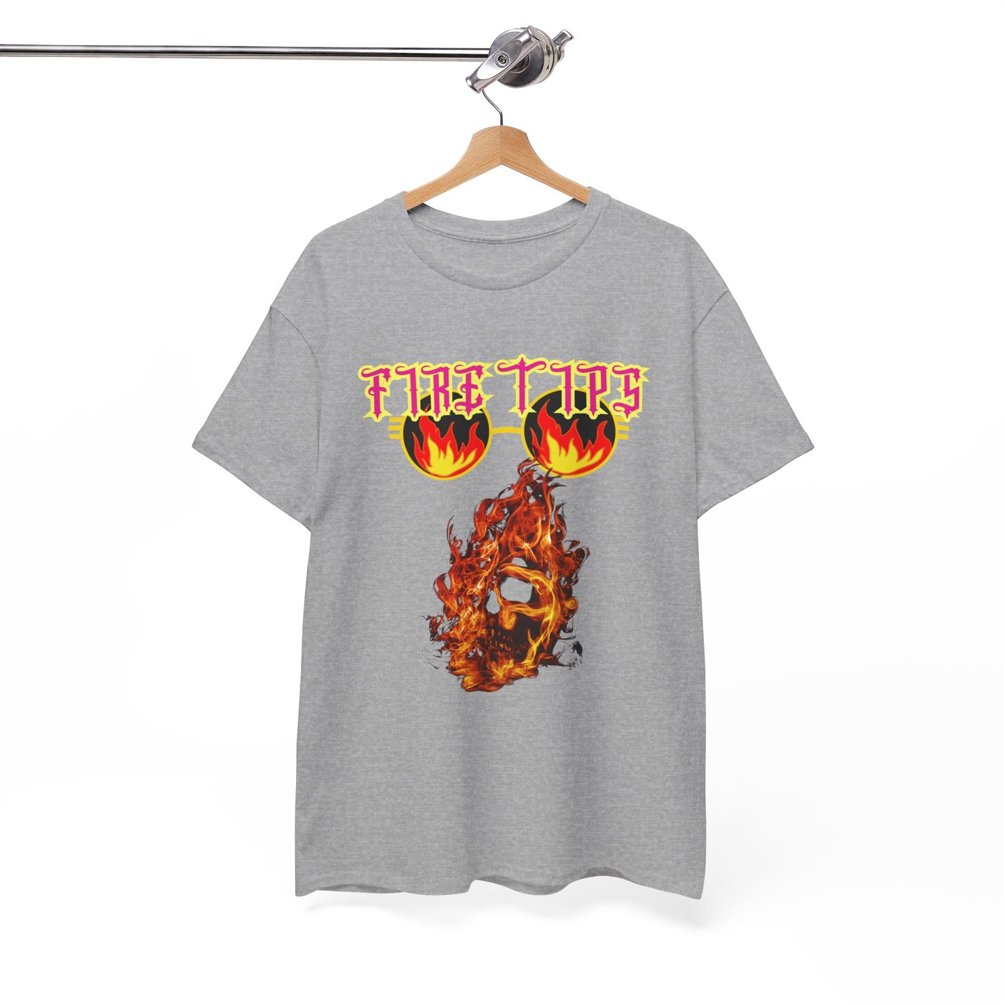 Unisex Heavy Cotton Graphic design (Fire Tips) T-shit