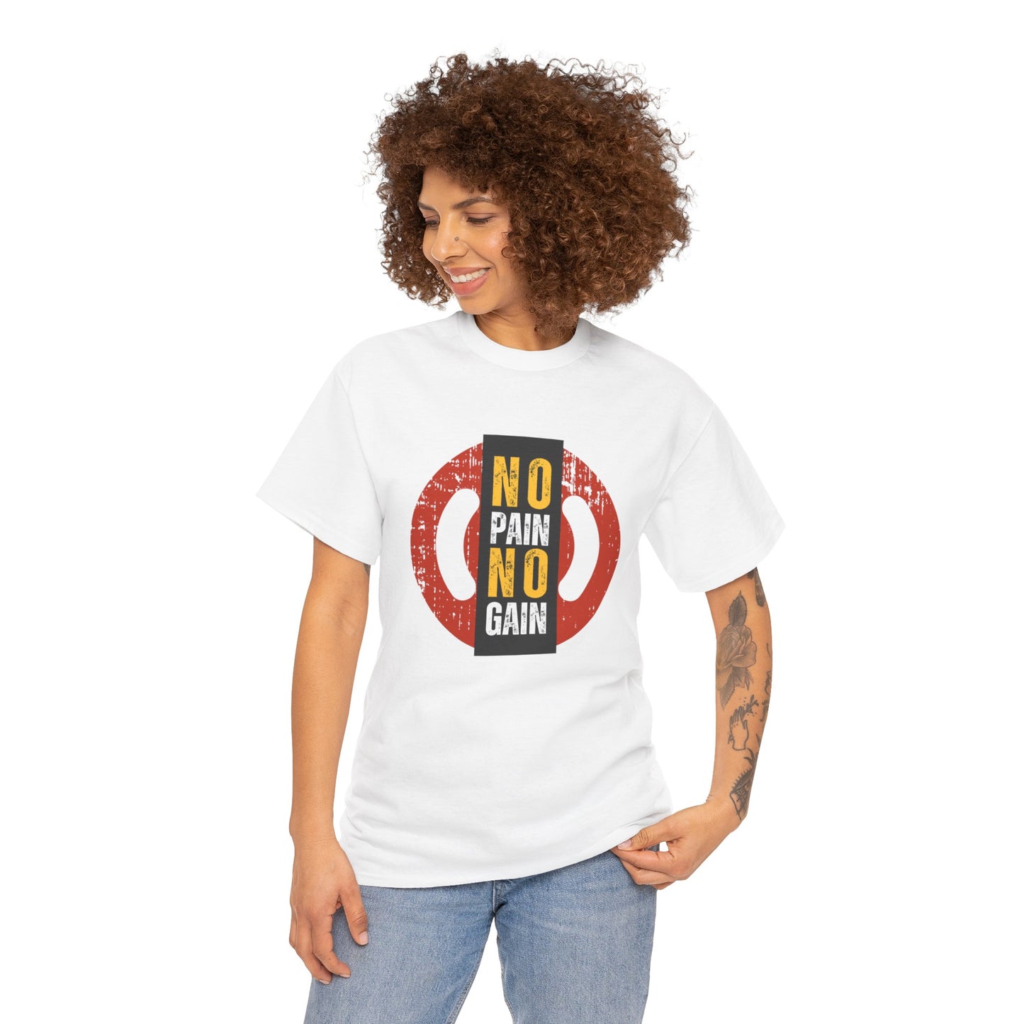 Unisex Heavy Cotton Graphic design (No Pain No Gain) T-shirt