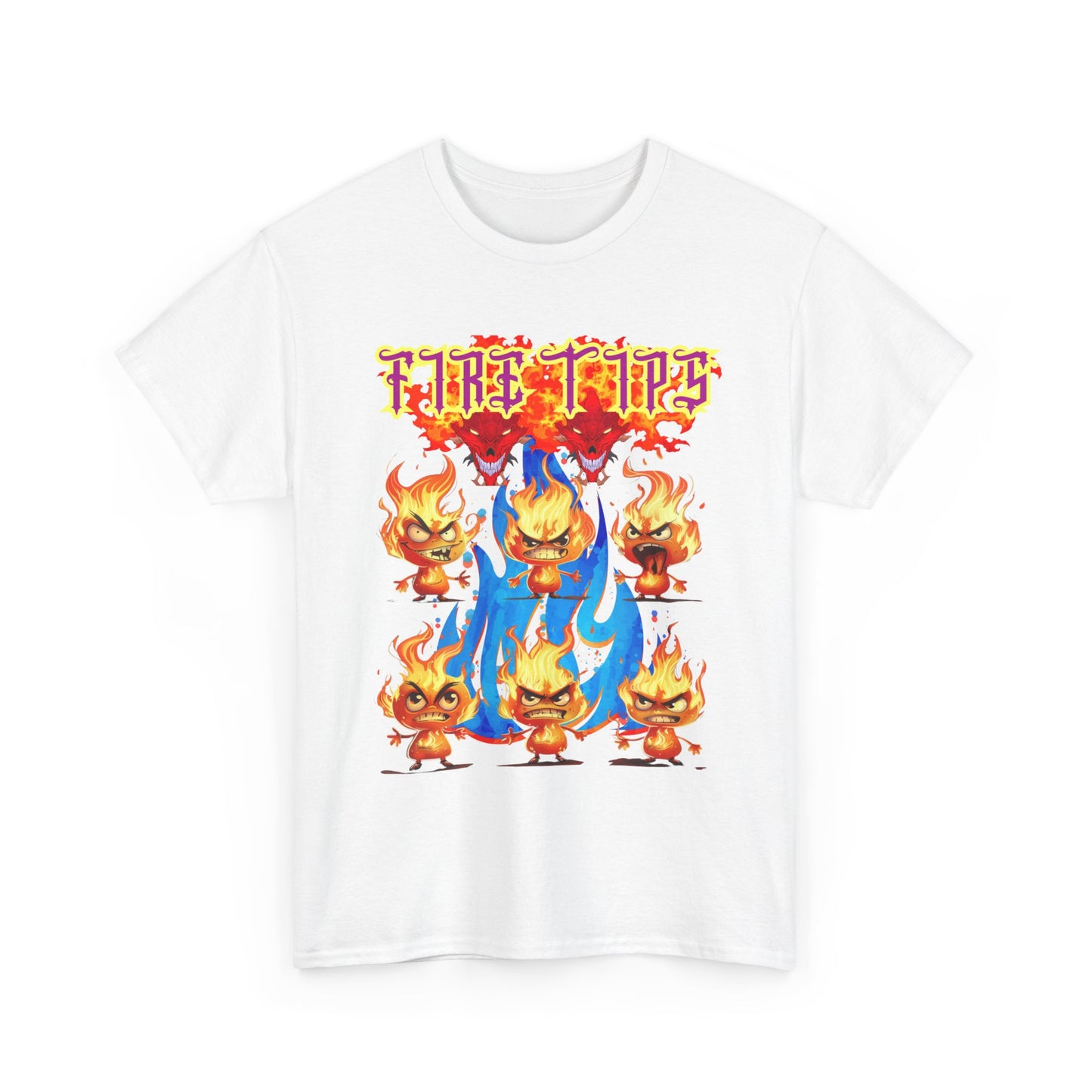 Unisex Heavy Cotton Graphic design (Fire Tips)  T-shirt