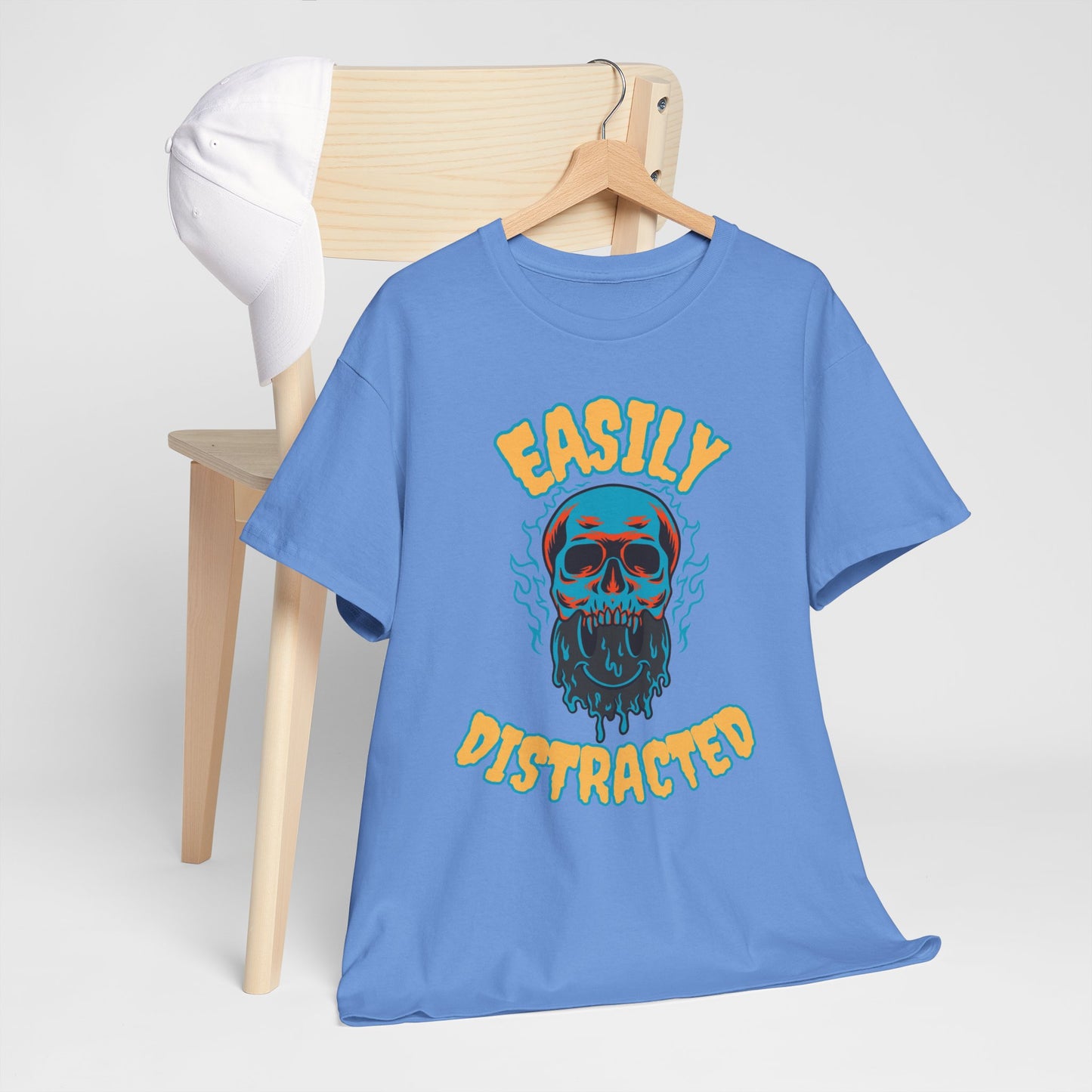 Unisex Heavy Cotton Graphic Design (Easily Distracted) T-shirt