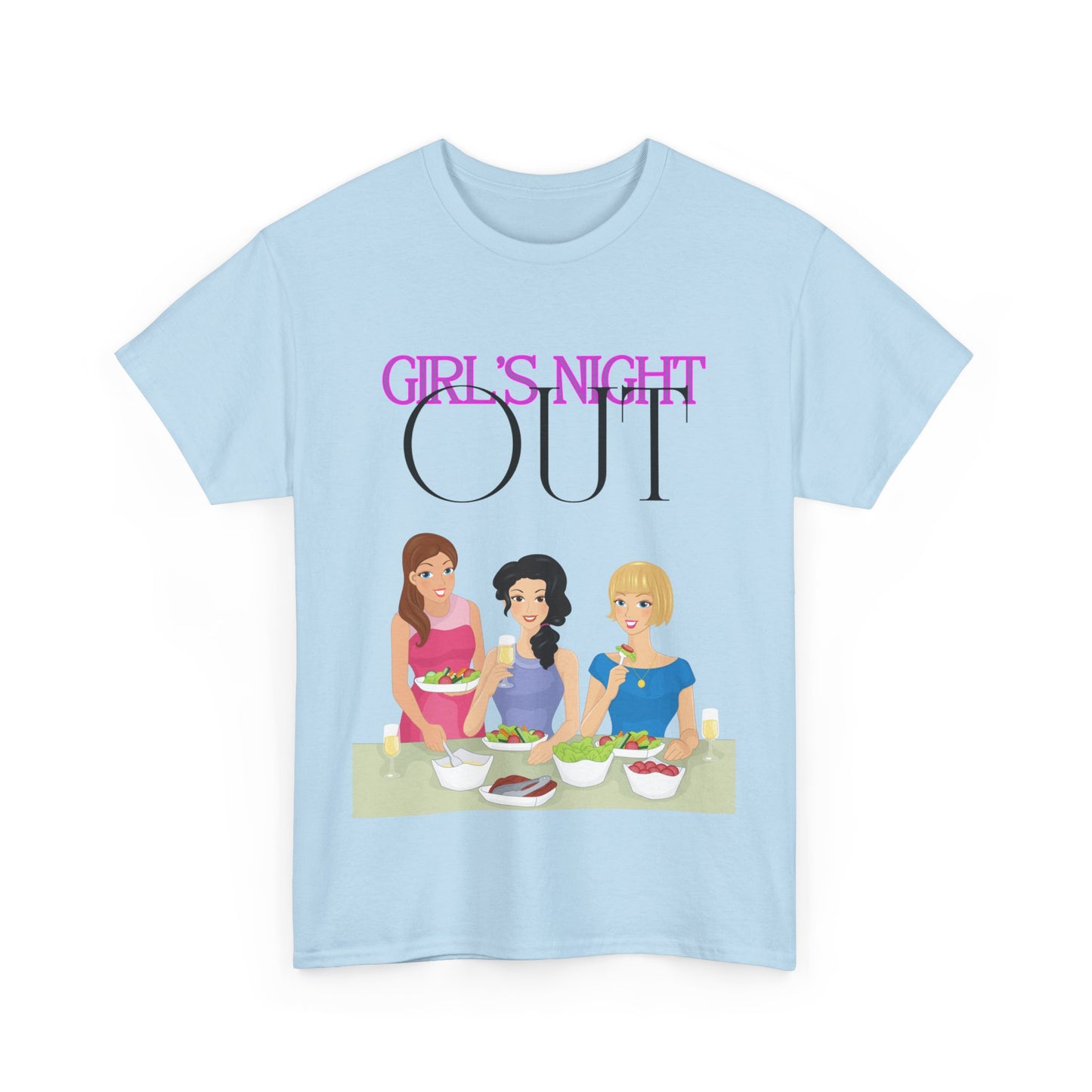 Unisex Heavy Cotton Graphic design (Girl's Night Out) T-shirt