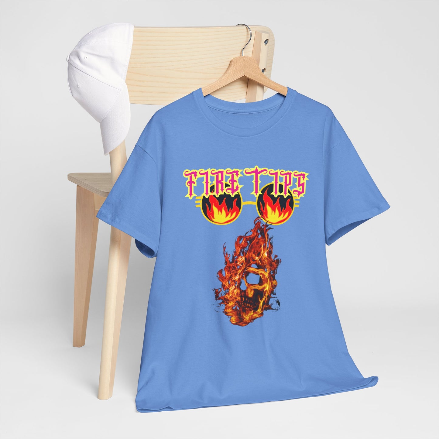 Unisex Heavy Cotton Graphic design (Fire Tips) T-shit