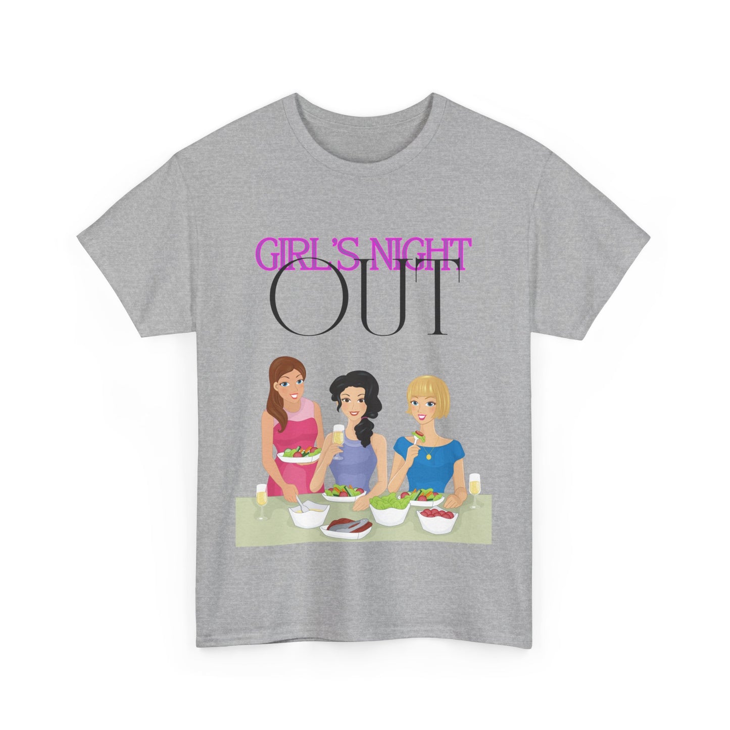 Unisex Heavy Cotton Graphic design (Girl's Night Out) T-shirt