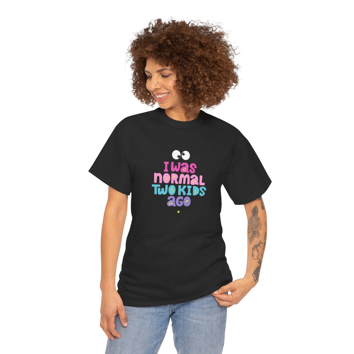 Unisex Heavy Cotton Graphic design (I Was Normal) T-shirt