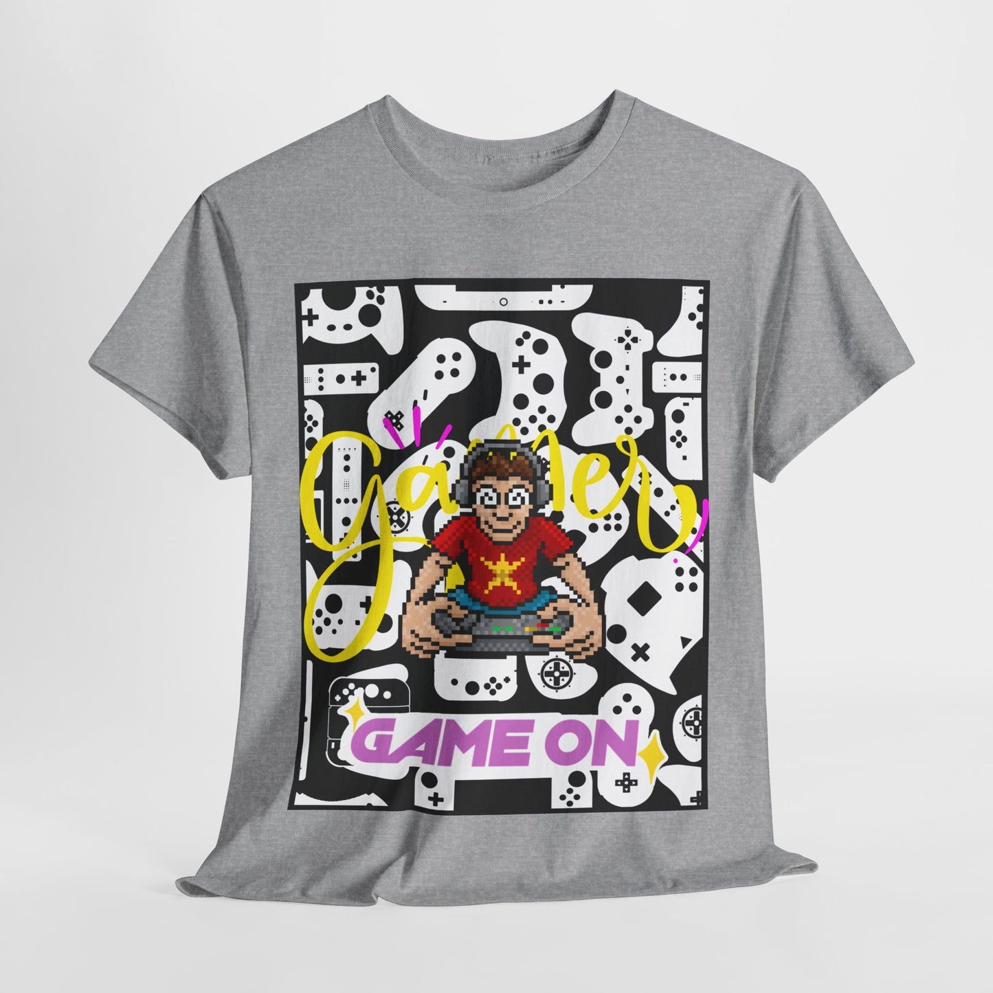 Unisex Heavy Cotton Graphic design (Gamer, Game On) T-shirt