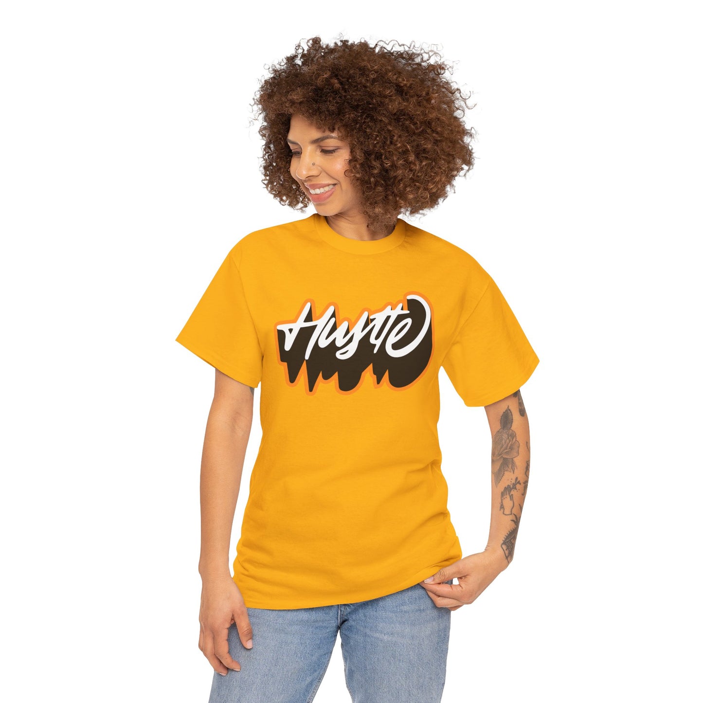 Unisex Heavy Cotton Graphic design (Hustle) T-shirt