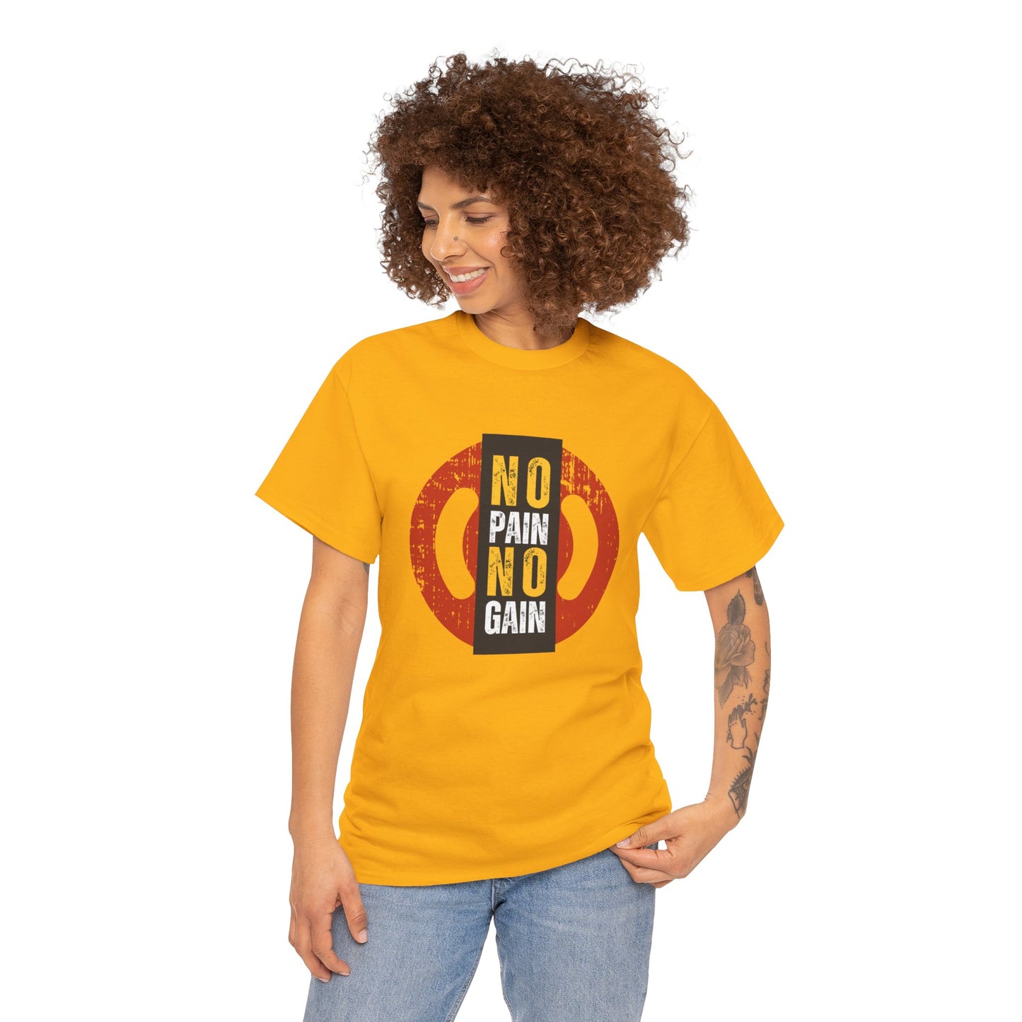 Unisex Heavy Cotton Graphic design (No Pain No Gain) T-shirt