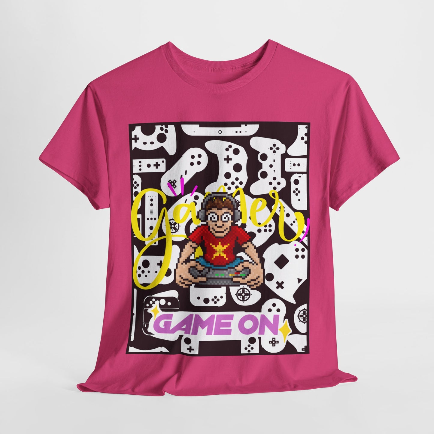 Unisex Heavy Cotton Graphic design (Gamer, Game On) T-shirt