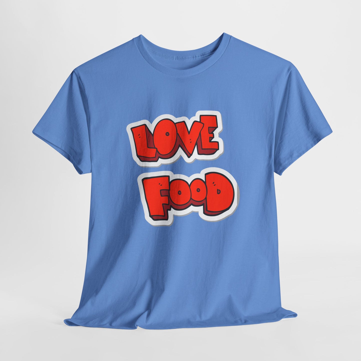 Unisex Heavy Cotton Graphic Design (Love Food) T-shirt