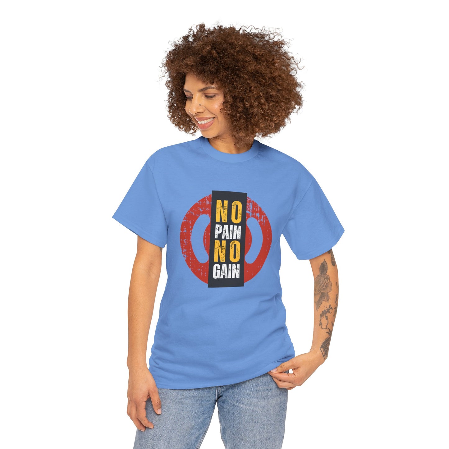 Unisex Heavy Cotton Graphic design (No Pain No Gain) T-shirt