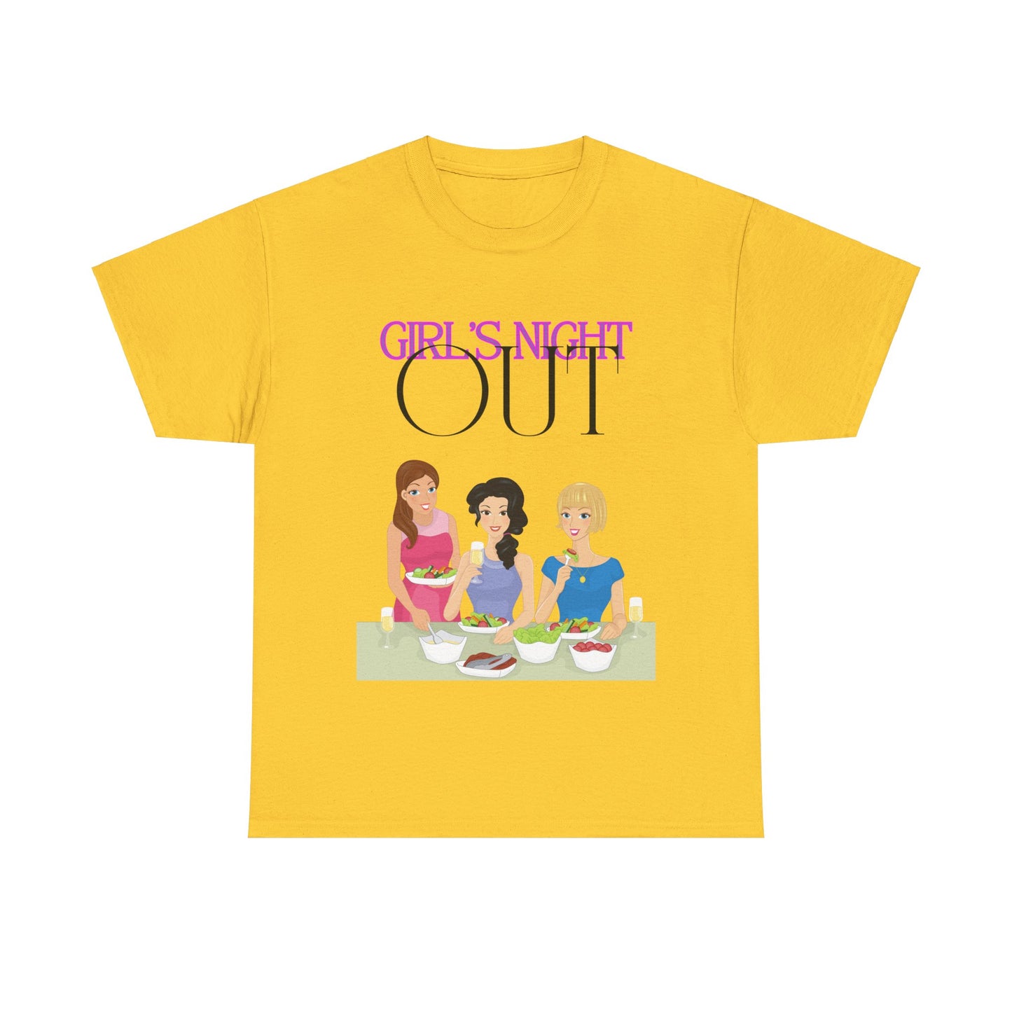 Unisex Heavy Cotton Graphic design (Girl's Night Out) T-shirt