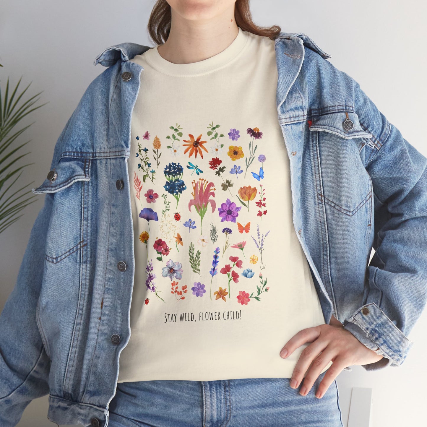 Unisex Heavy Cotton Graphic design (Flowers) T-shirt