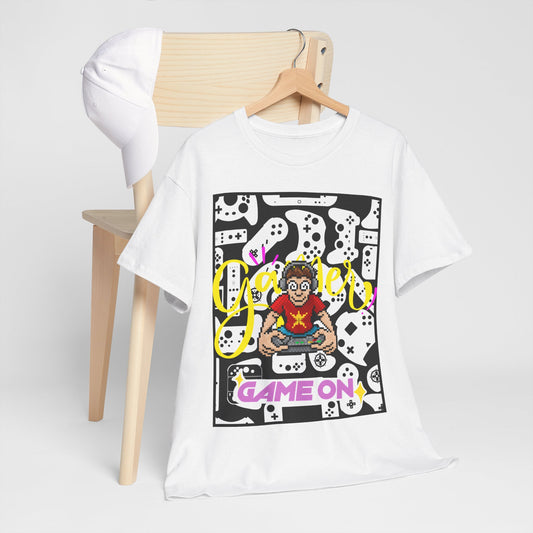 Unisex Heavy Cotton Graphic design (Gamer, Game On) T-shirt