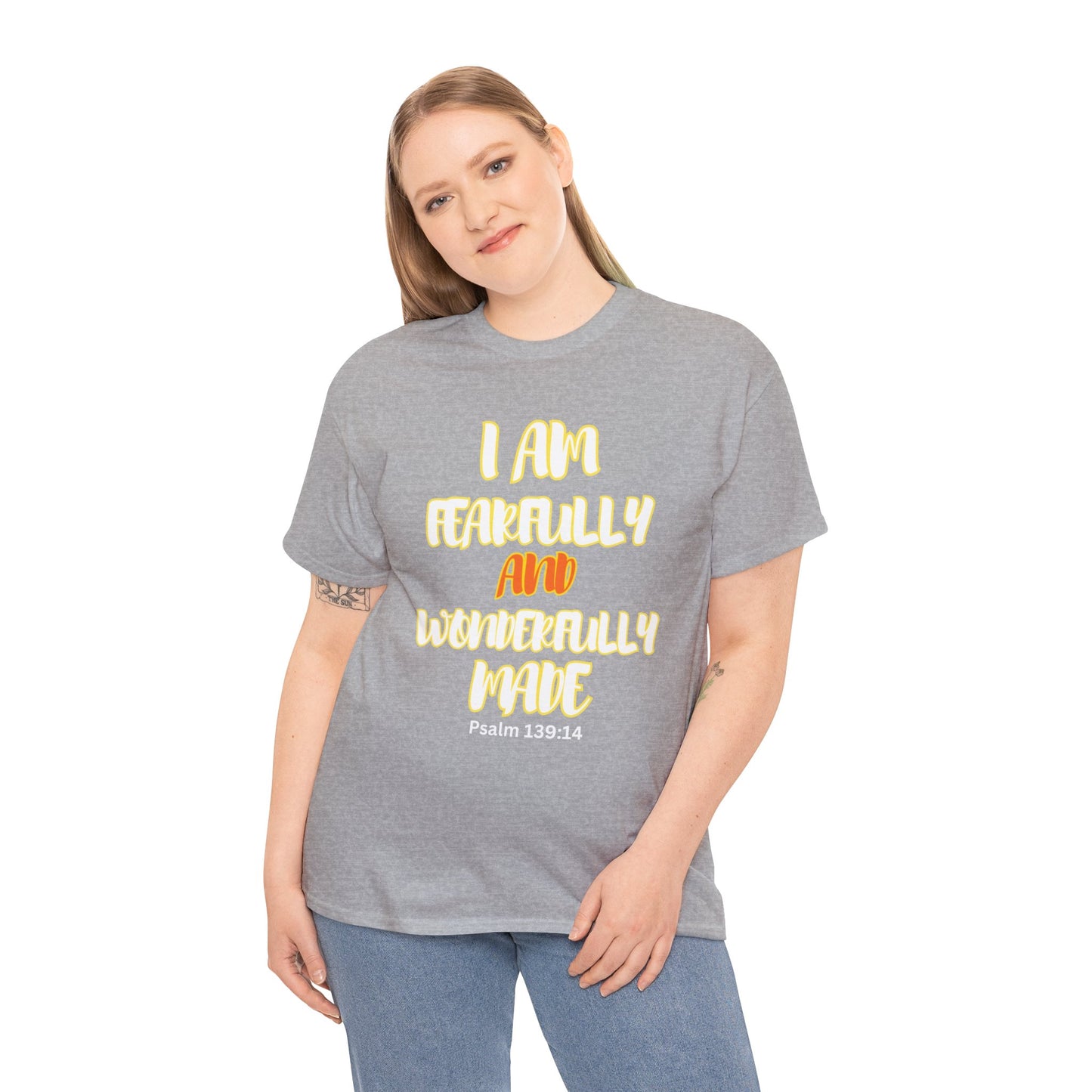 Unisex Heavy Cotton Graphic design (I Am Fearfully and Wonderfully Made) T-shirt