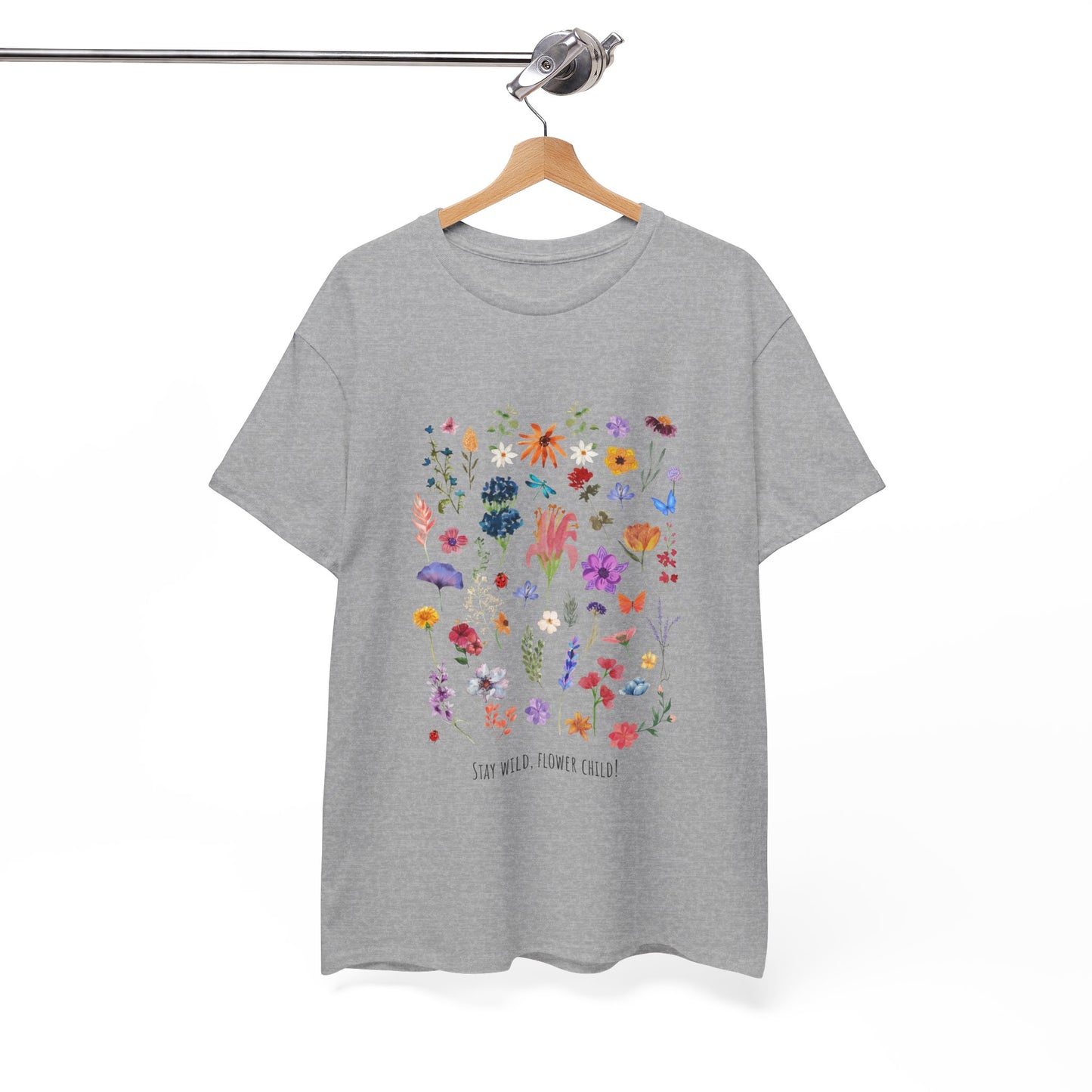 Unisex Heavy Cotton Graphic design (Flowers) T-shirt