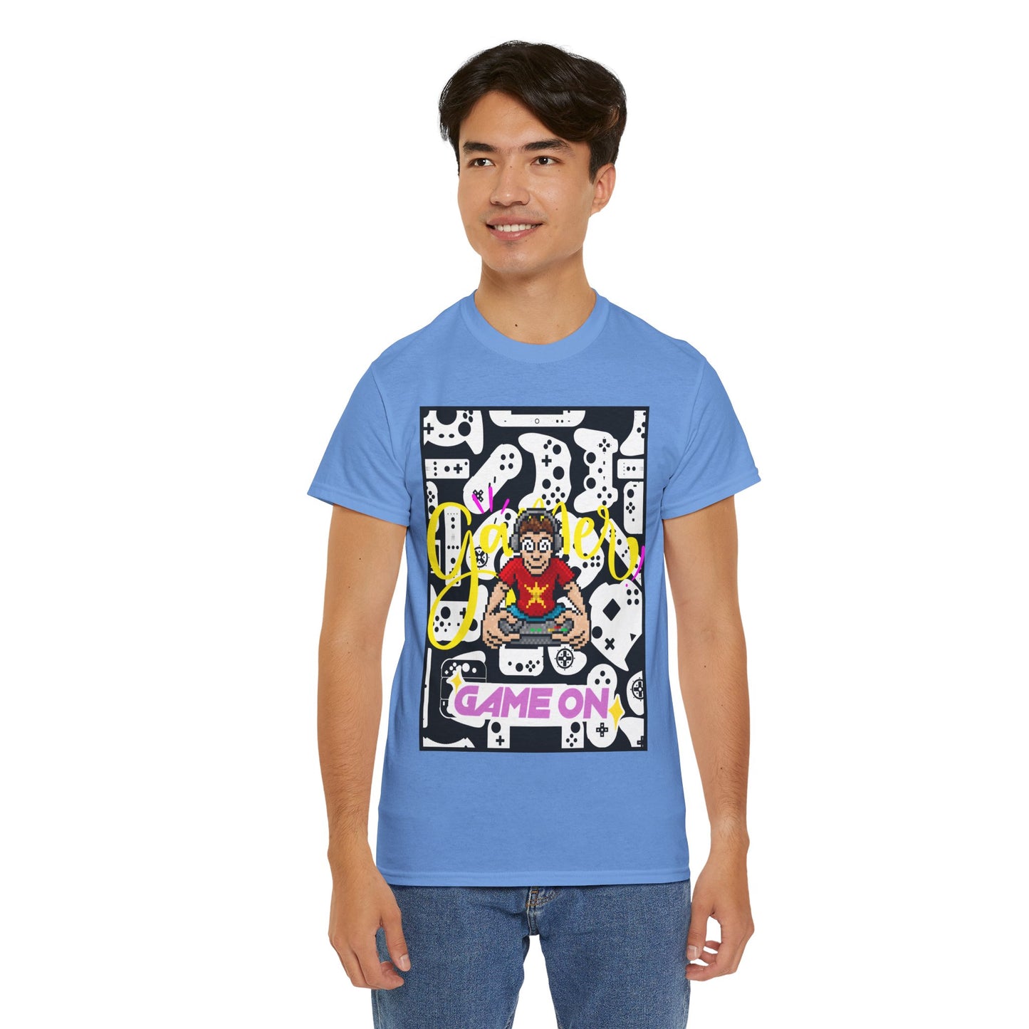 Unisex Heavy Cotton Graphic design (Gamer, Game On) T-shirt