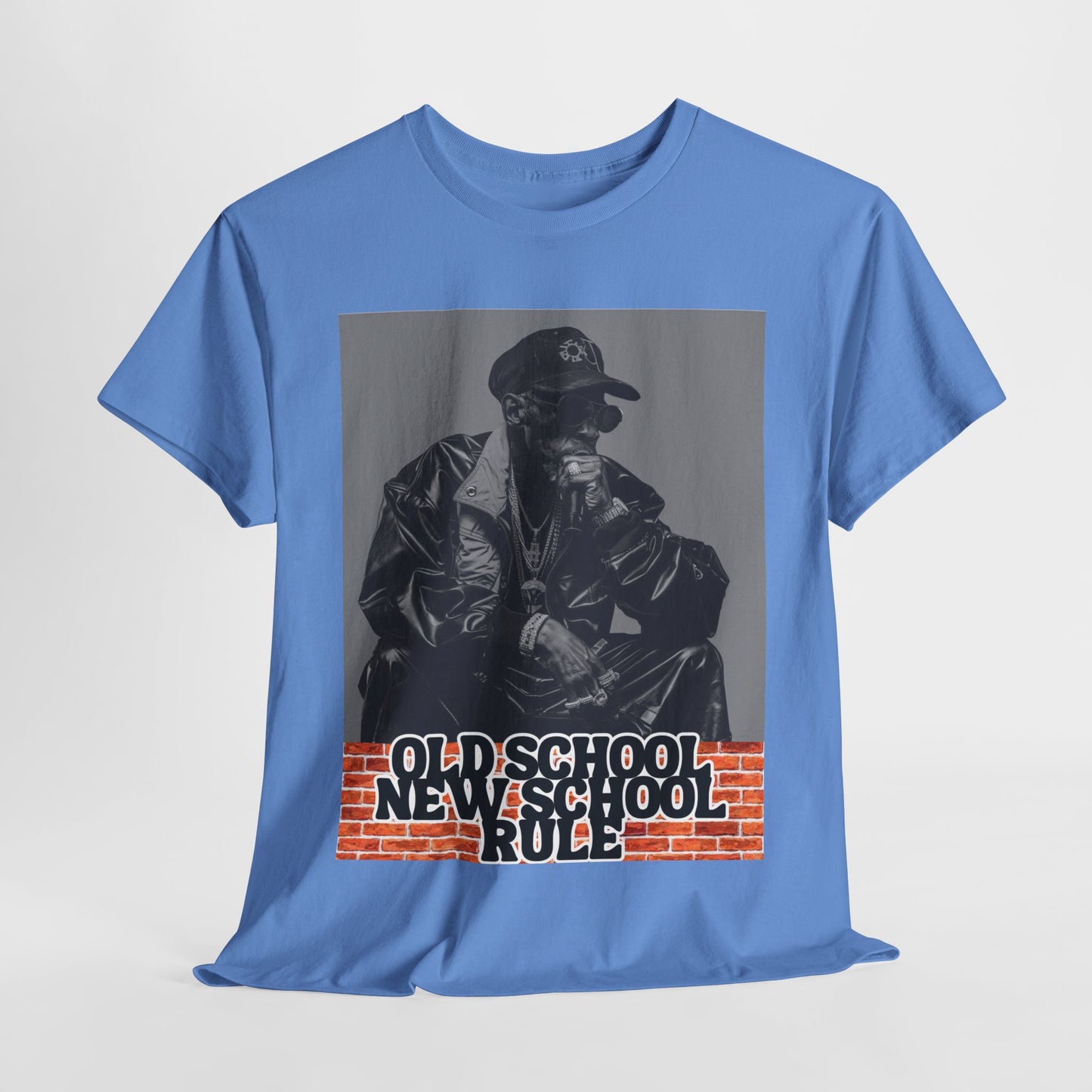 Unisex Heavy Cotton Graphic design (Old School New School Rule) T-shirt