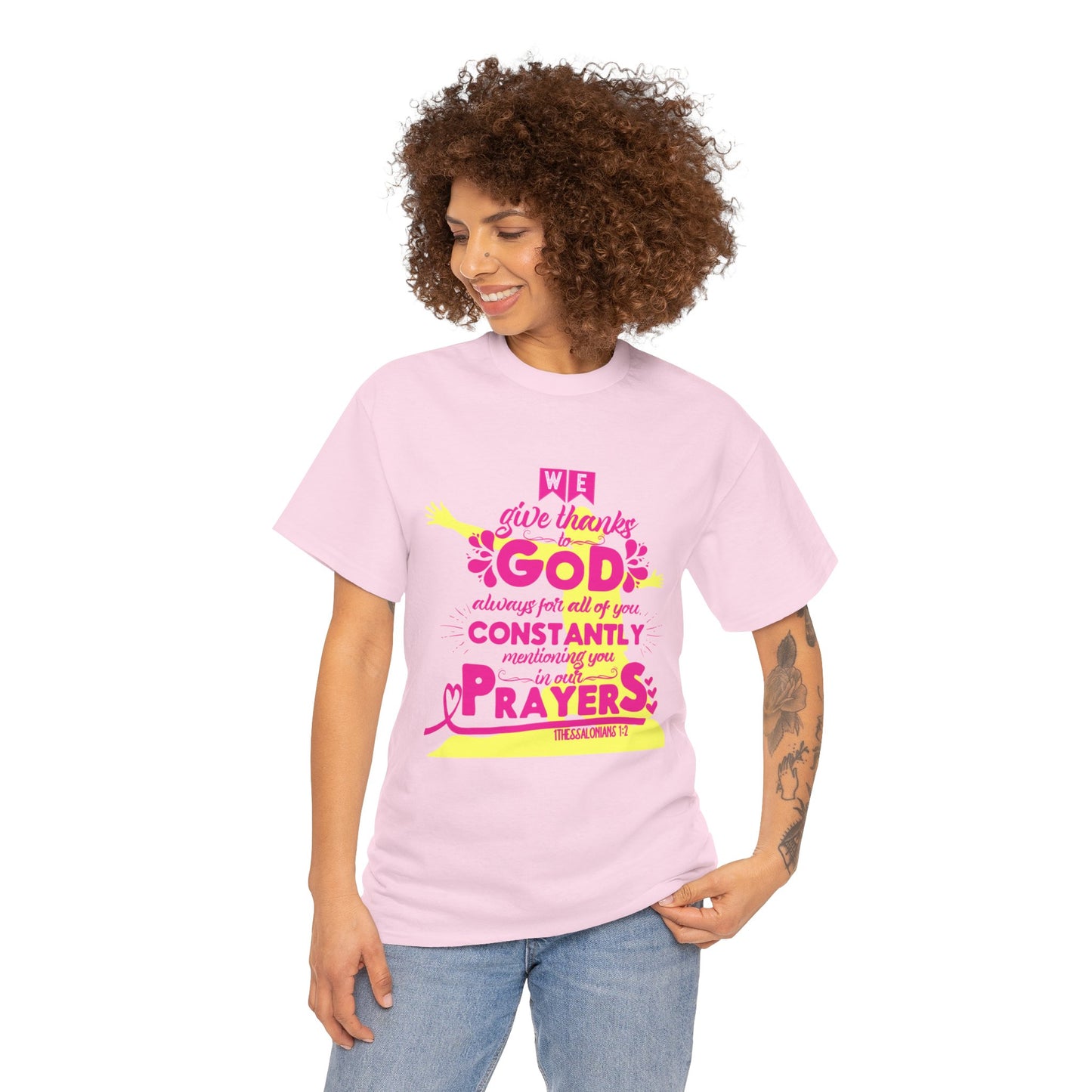 Unisex Heavy Cotton Graphic design (Give Thanks to God) T-shirt