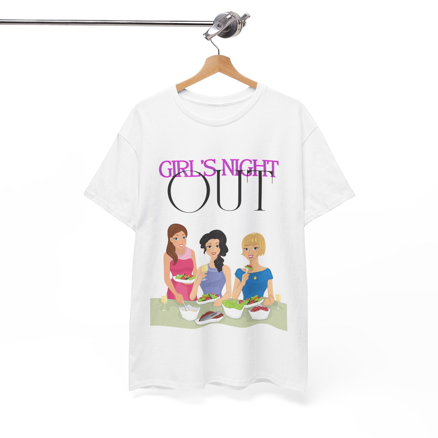 Unisex Heavy Cotton Graphic design (Girl's Night Out) T-shirt