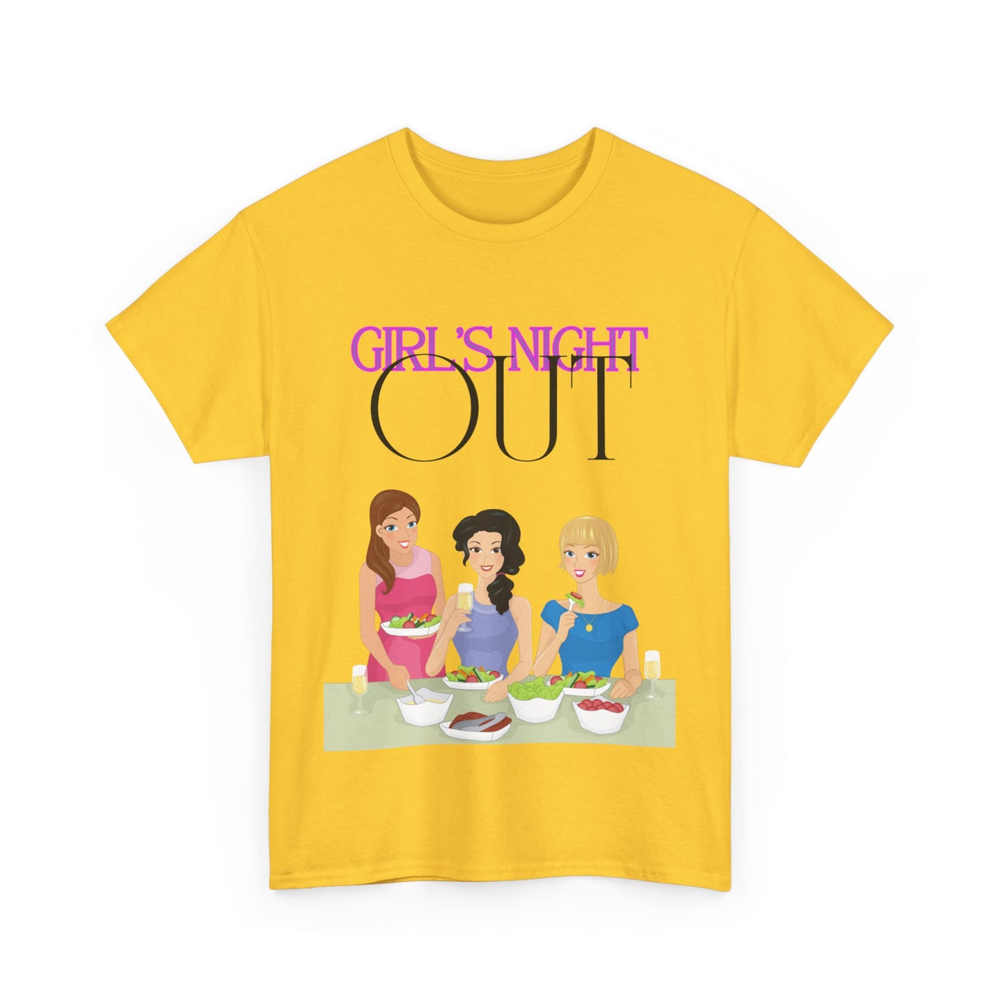 Unisex Heavy Cotton Graphic design (Girl's Night Out) T-shirt