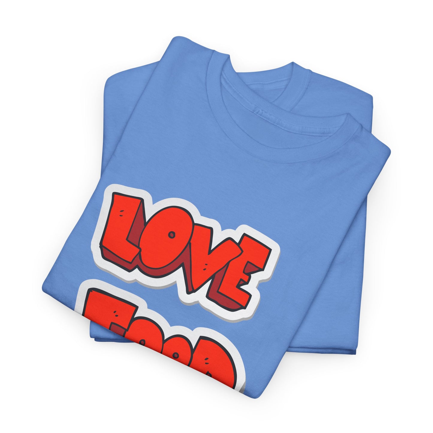 Unisex Heavy Cotton Graphic Design (Love Food) T-shirt