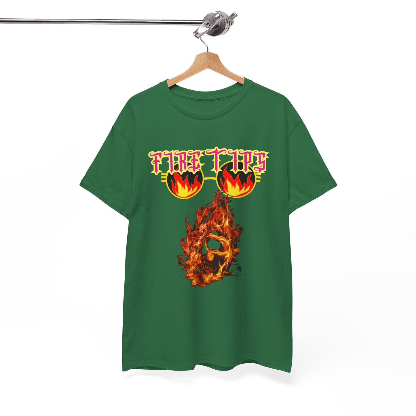 Unisex Heavy Cotton Graphic design (Fire Tips) T-shit