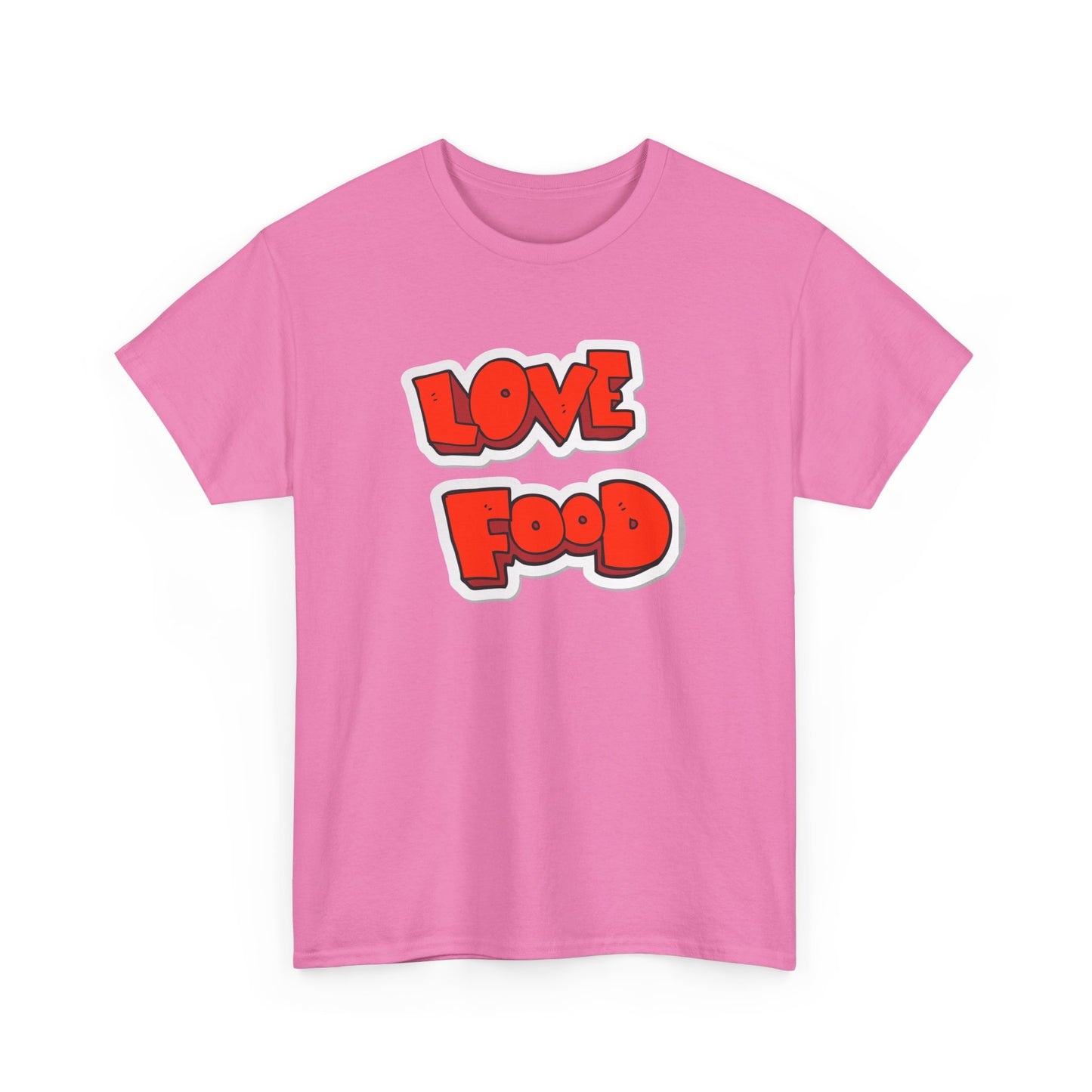 Unisex Heavy Cotton Graphic Design (Love Food) T-shirt