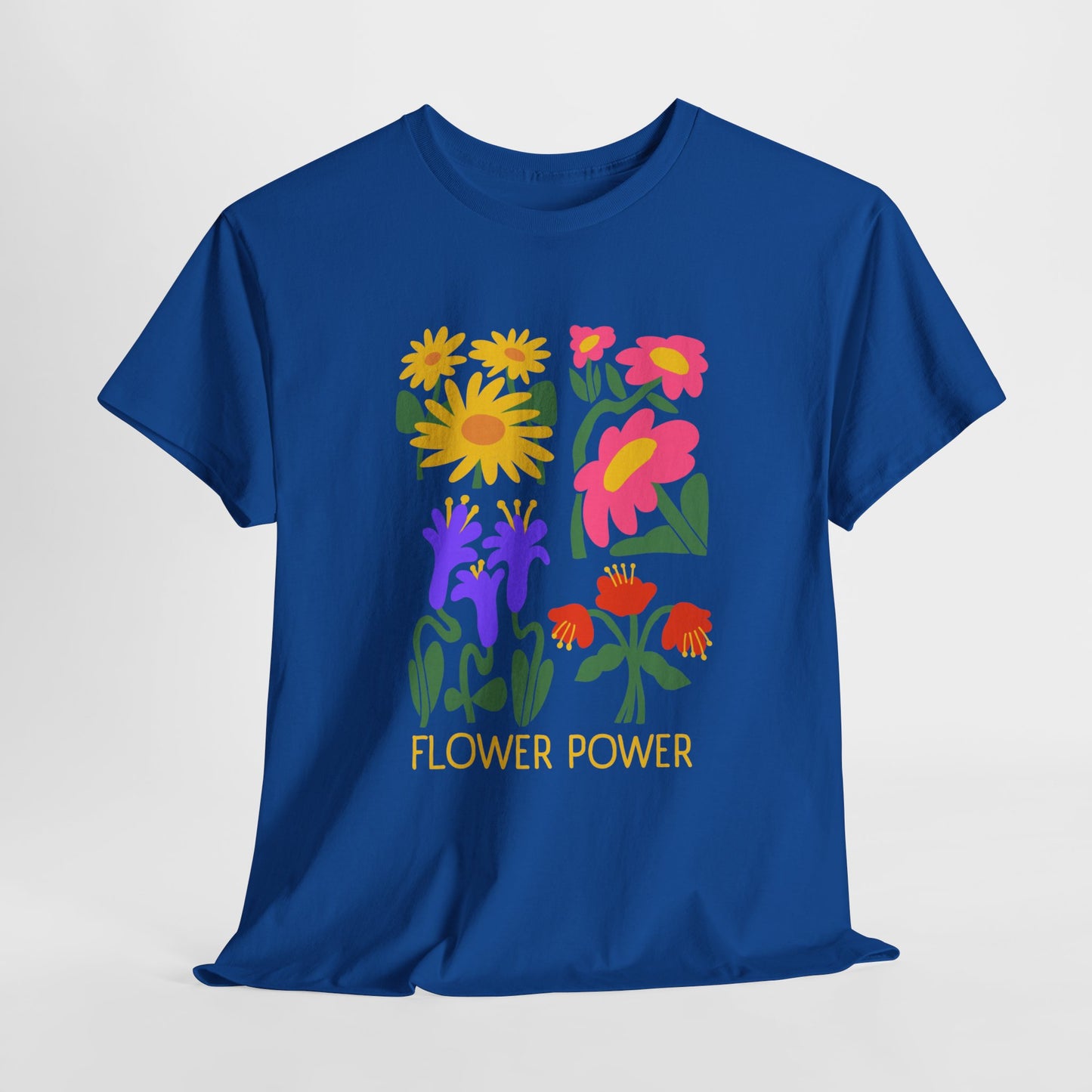 Unisex Heavy Cotton Graphic design (Flower Power) T-shirt