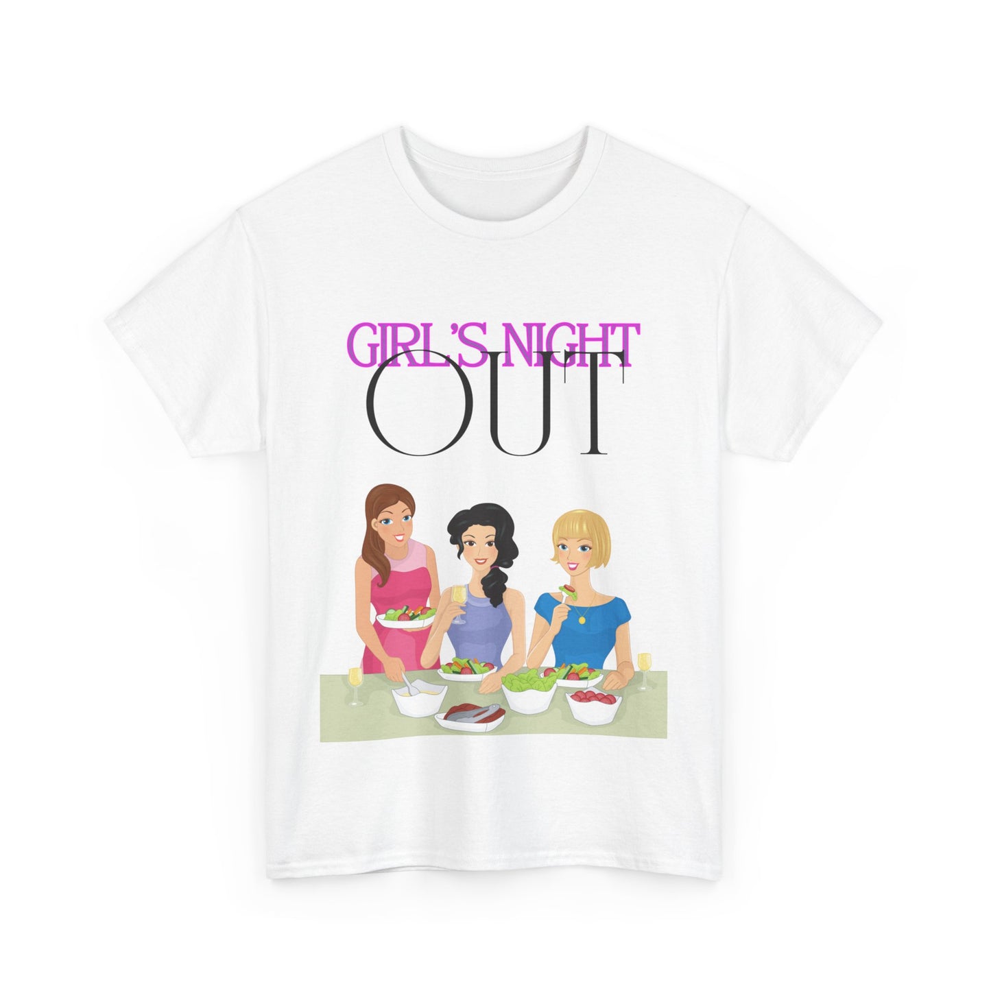 Unisex Heavy Cotton Graphic design (Girl's Night Out) T-shirt