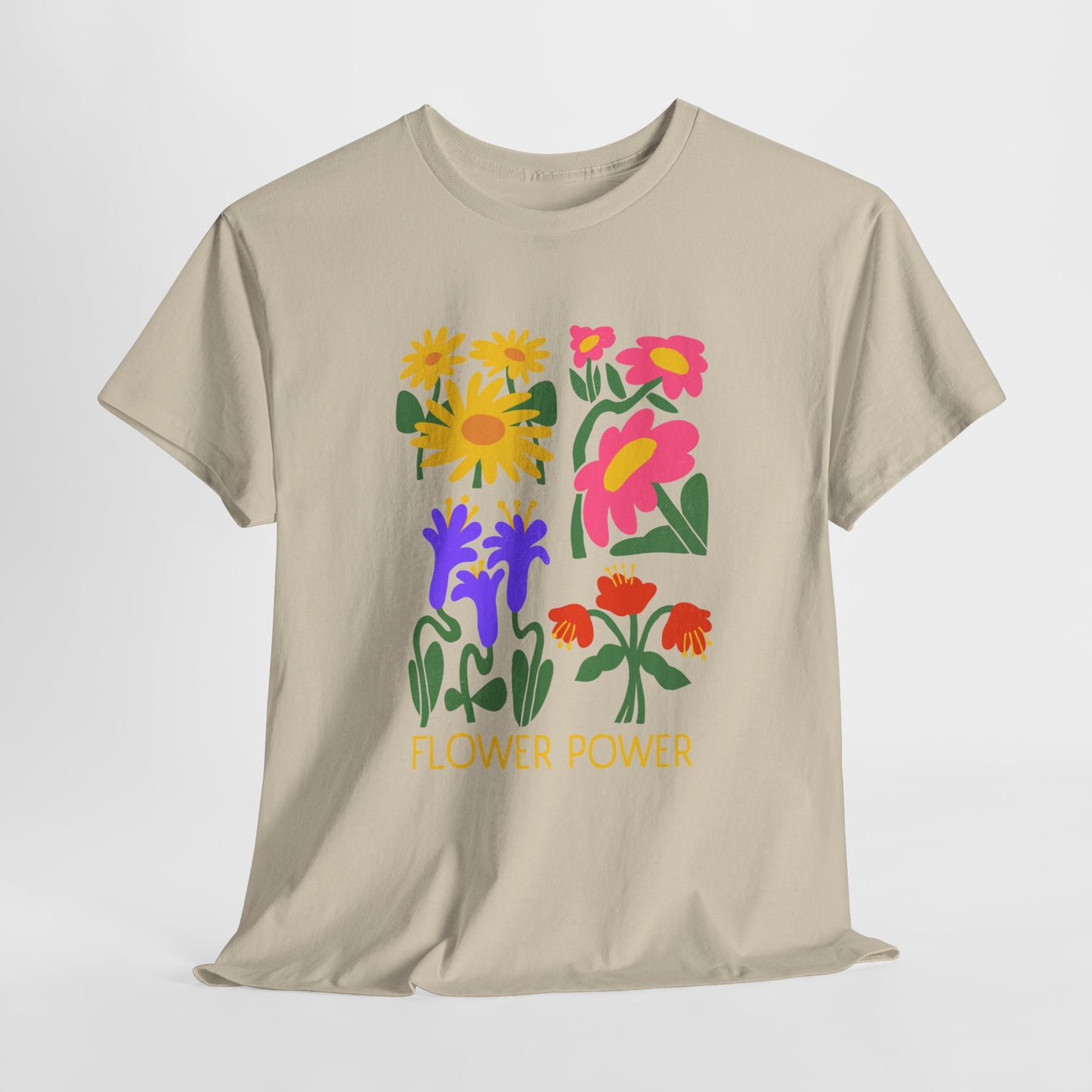 Unisex Heavy Cotton Graphic design (Flower Power) T-shirt