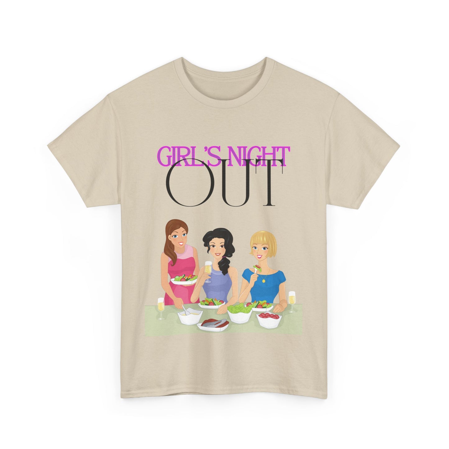 Unisex Heavy Cotton Graphic design (Girl's Night Out) T-shirt