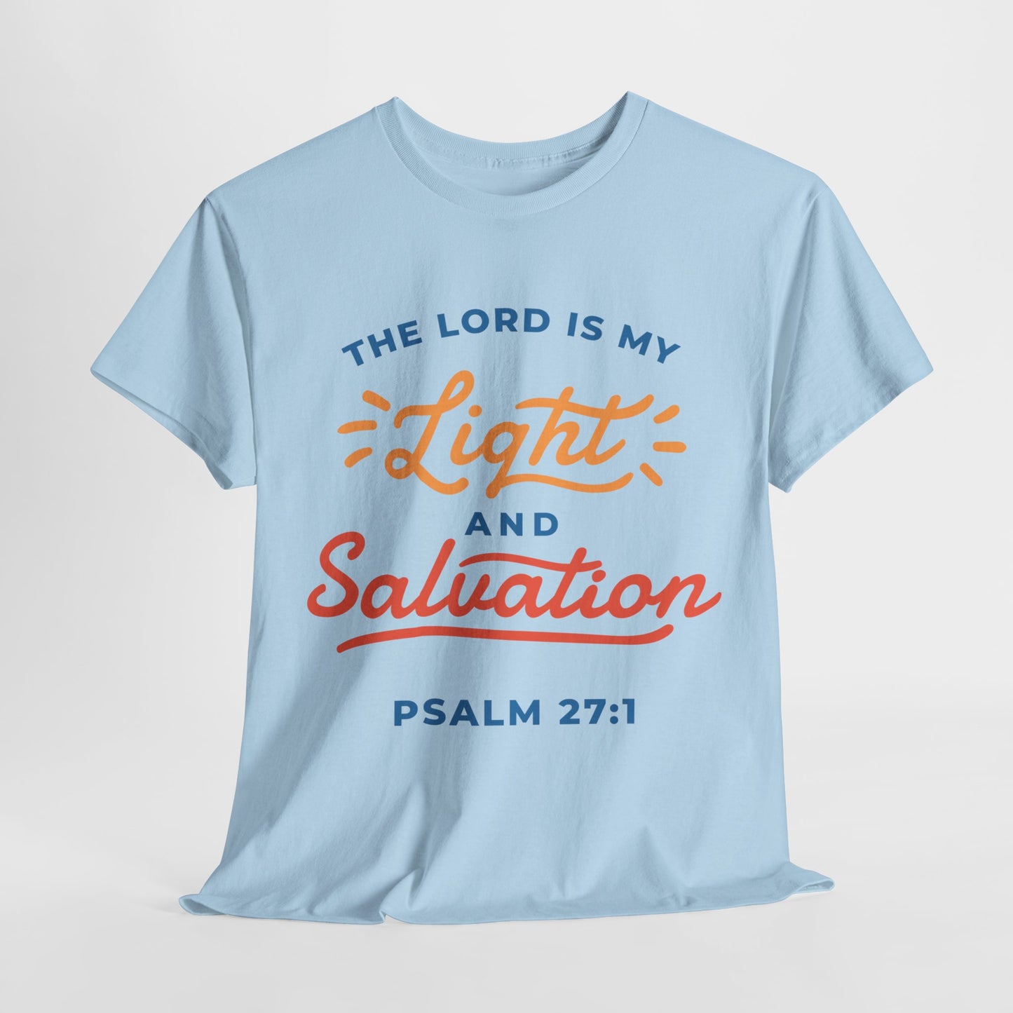 Unisex Heavy Cotton Graphic design (My Lord is my Light and Salvation) T-shirt