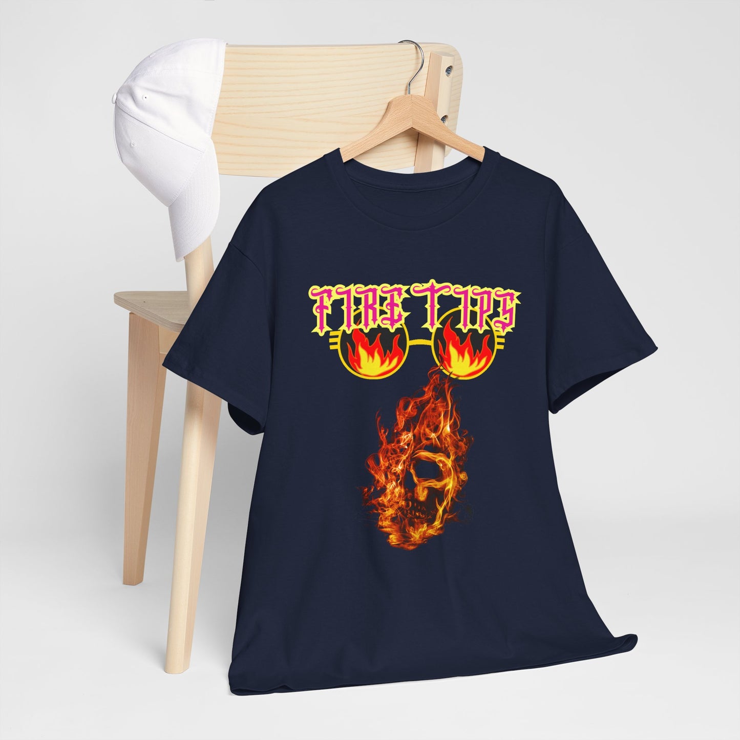 Unisex Heavy Cotton Graphic design (Fire Tips) T-shit