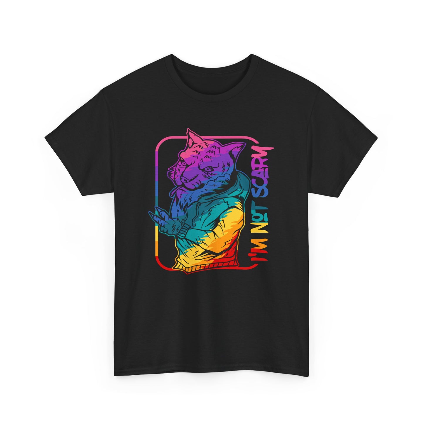 Unisex Heavy Cotton Graphic Design (I'm Not Scary) T-shirt