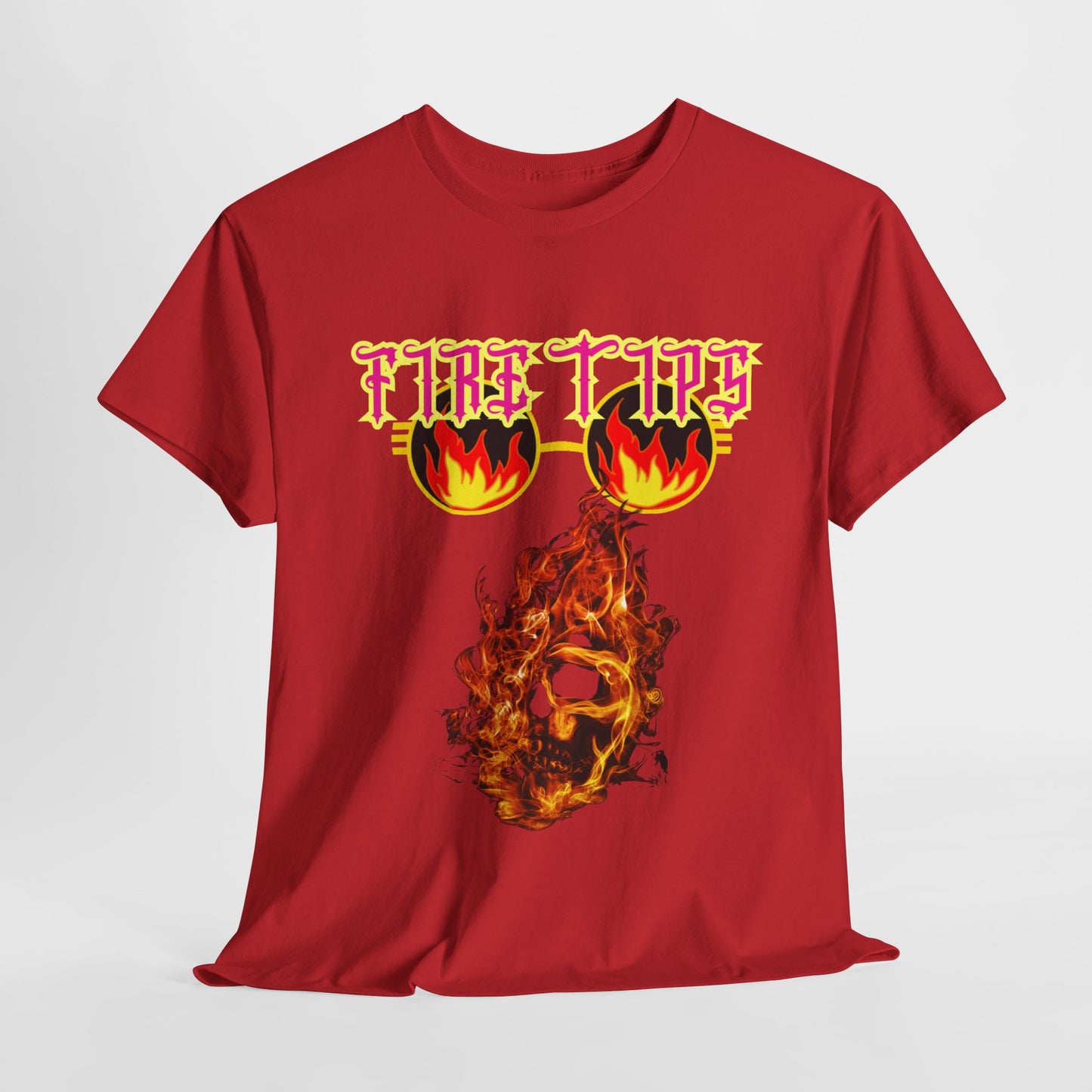 Unisex Heavy Cotton Graphic design (Fire Tips) T-shit