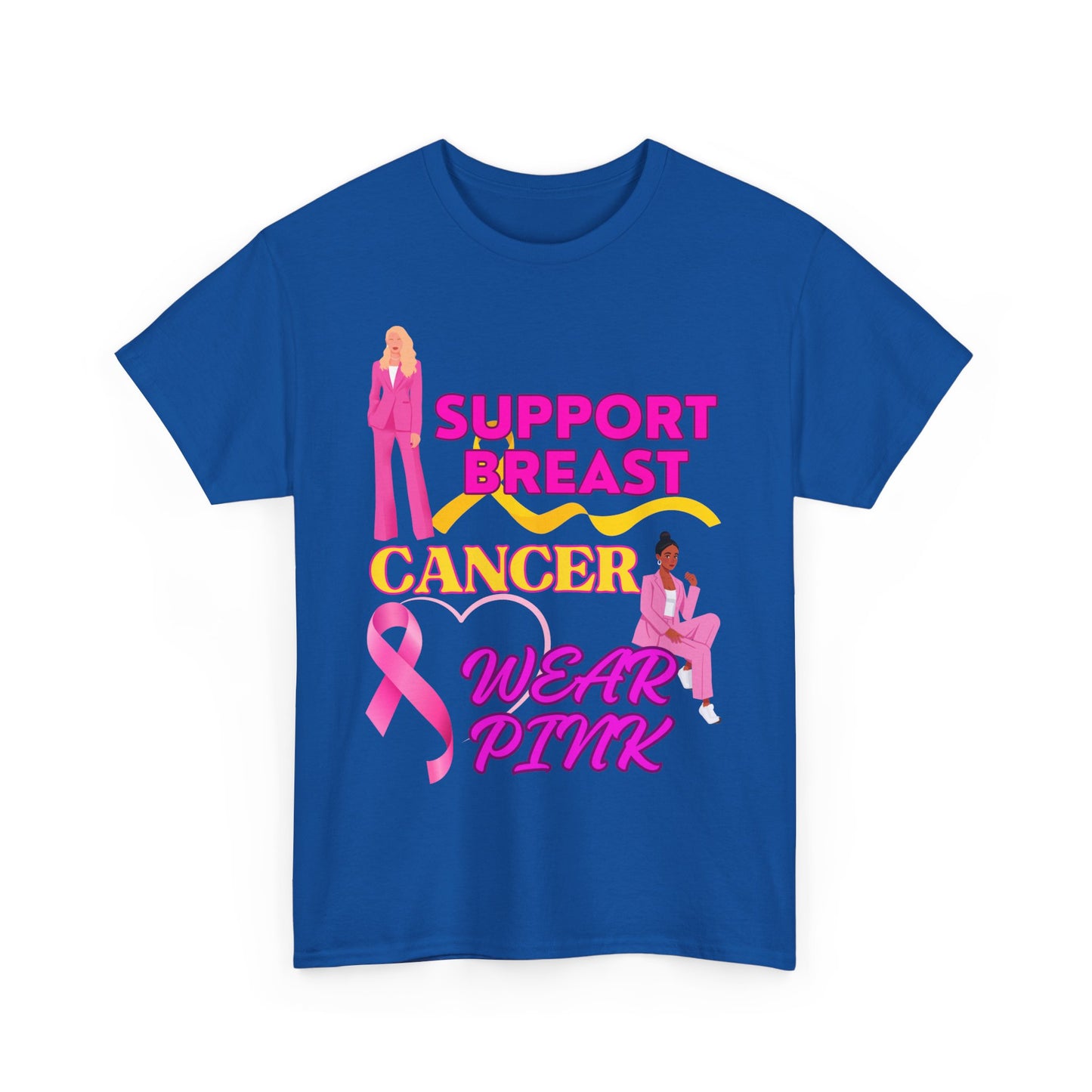 Unisex Heavy Cotton Graphic design (Support Breast Cancer) T-shirt