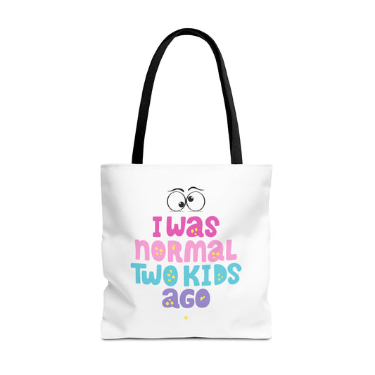 Graphic Design (I Was Normal Two Kids Ago) Tote Bag (AOP)