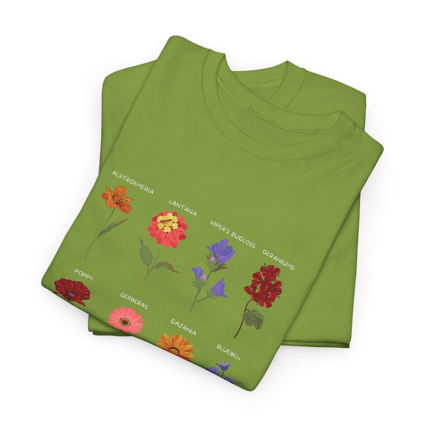 Unisex Heavy Cotton Graphic Design (Flowers) T-shirt