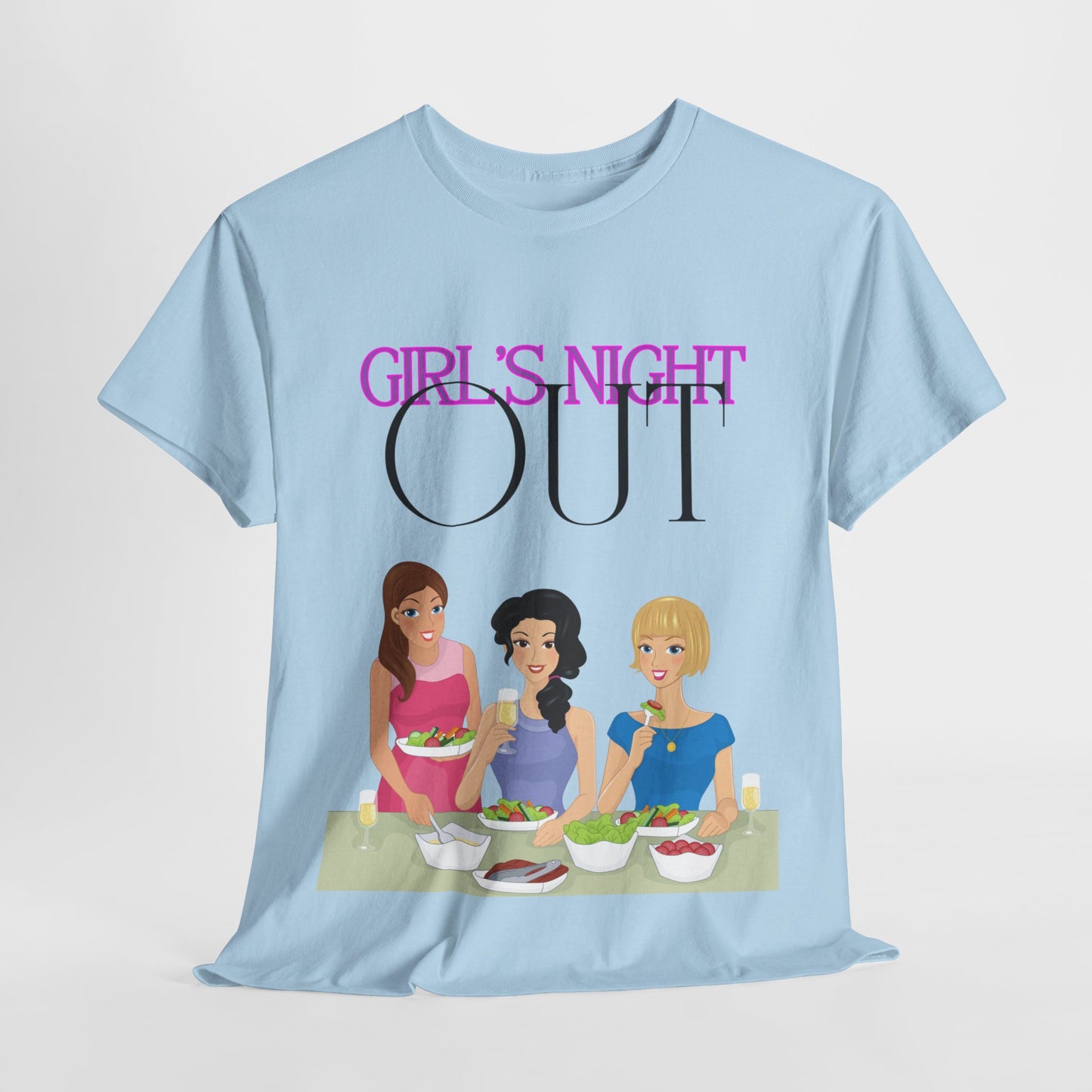 Unisex Heavy Cotton Graphic design (Girl's Night Out) T-shirt