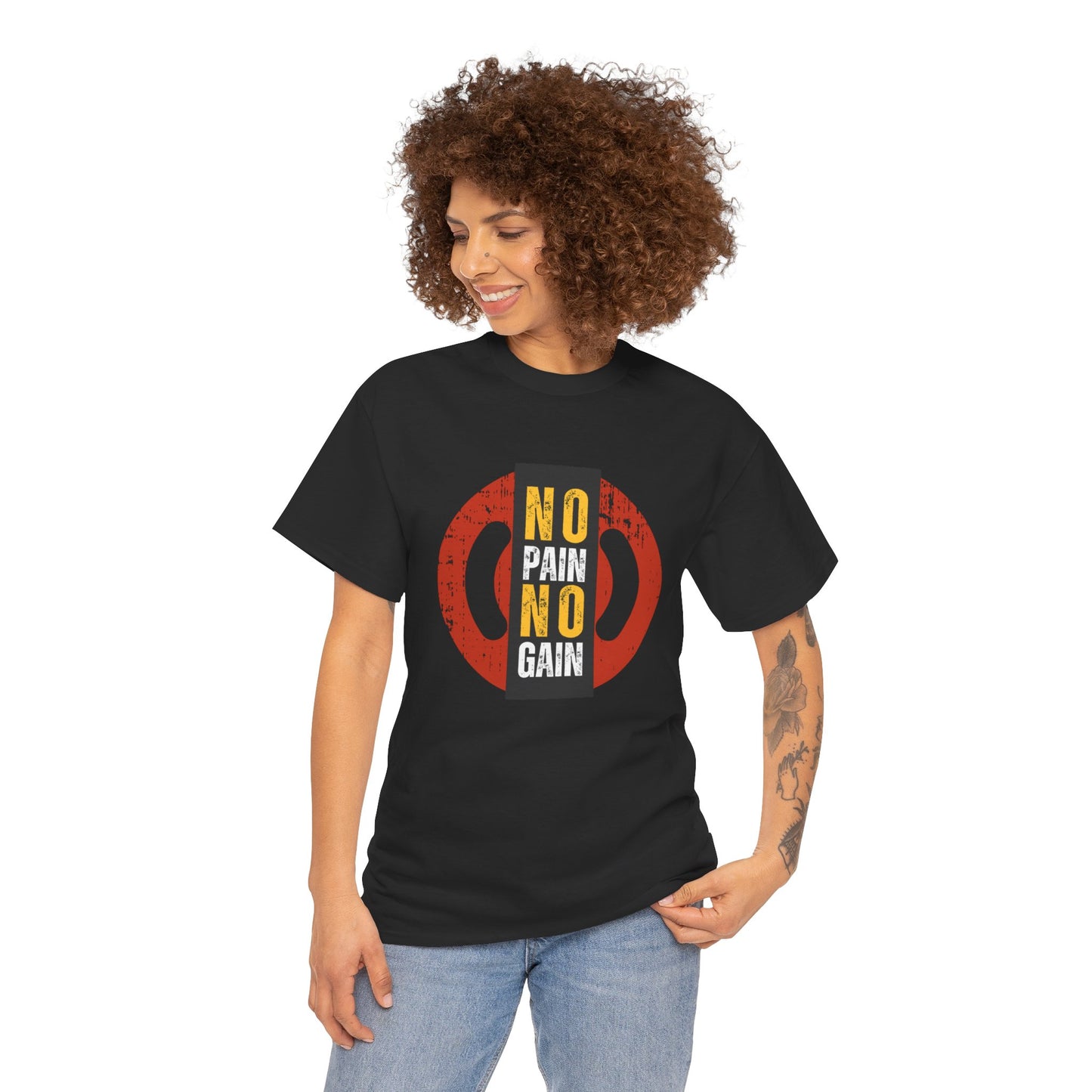 Unisex Heavy Cotton Graphic design (No Pain No Gain) T-shirt