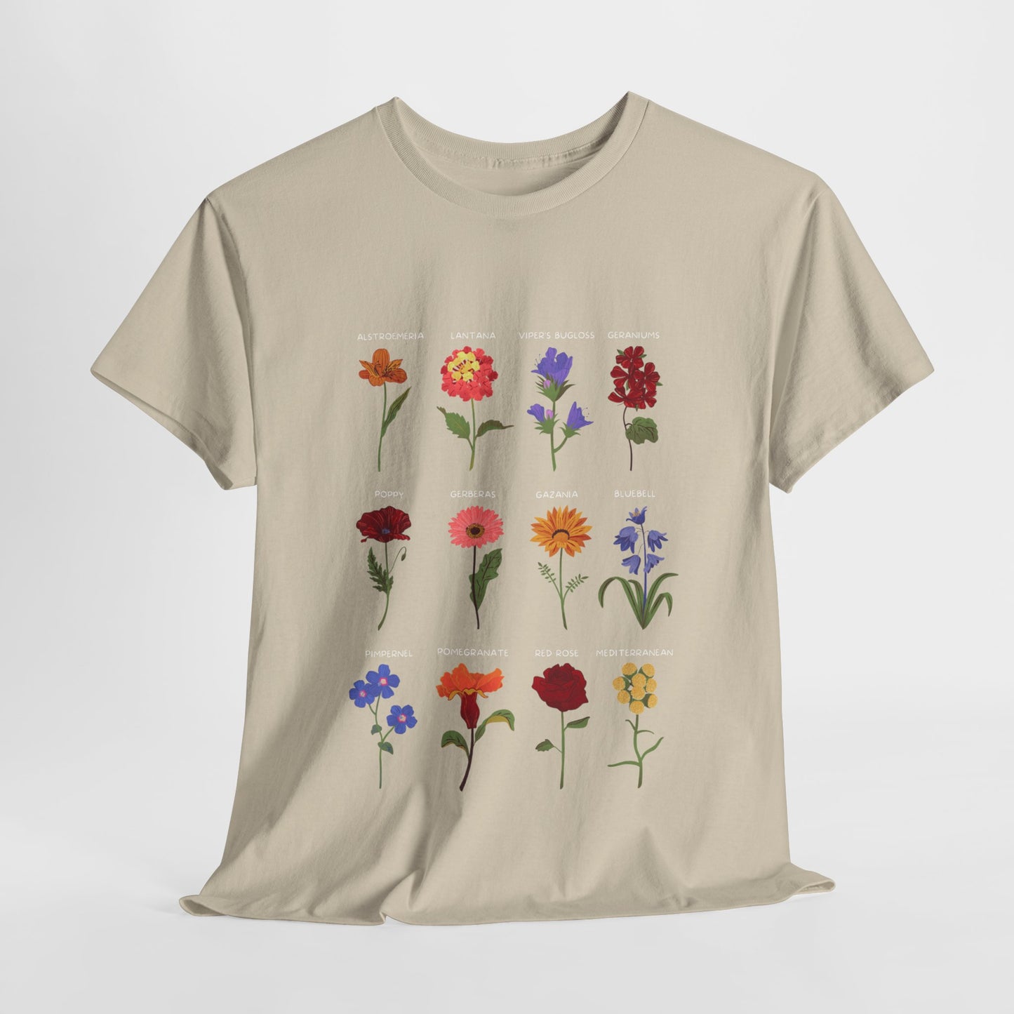 Unisex Heavy Cotton Graphic Design (Flowers) T-shirt