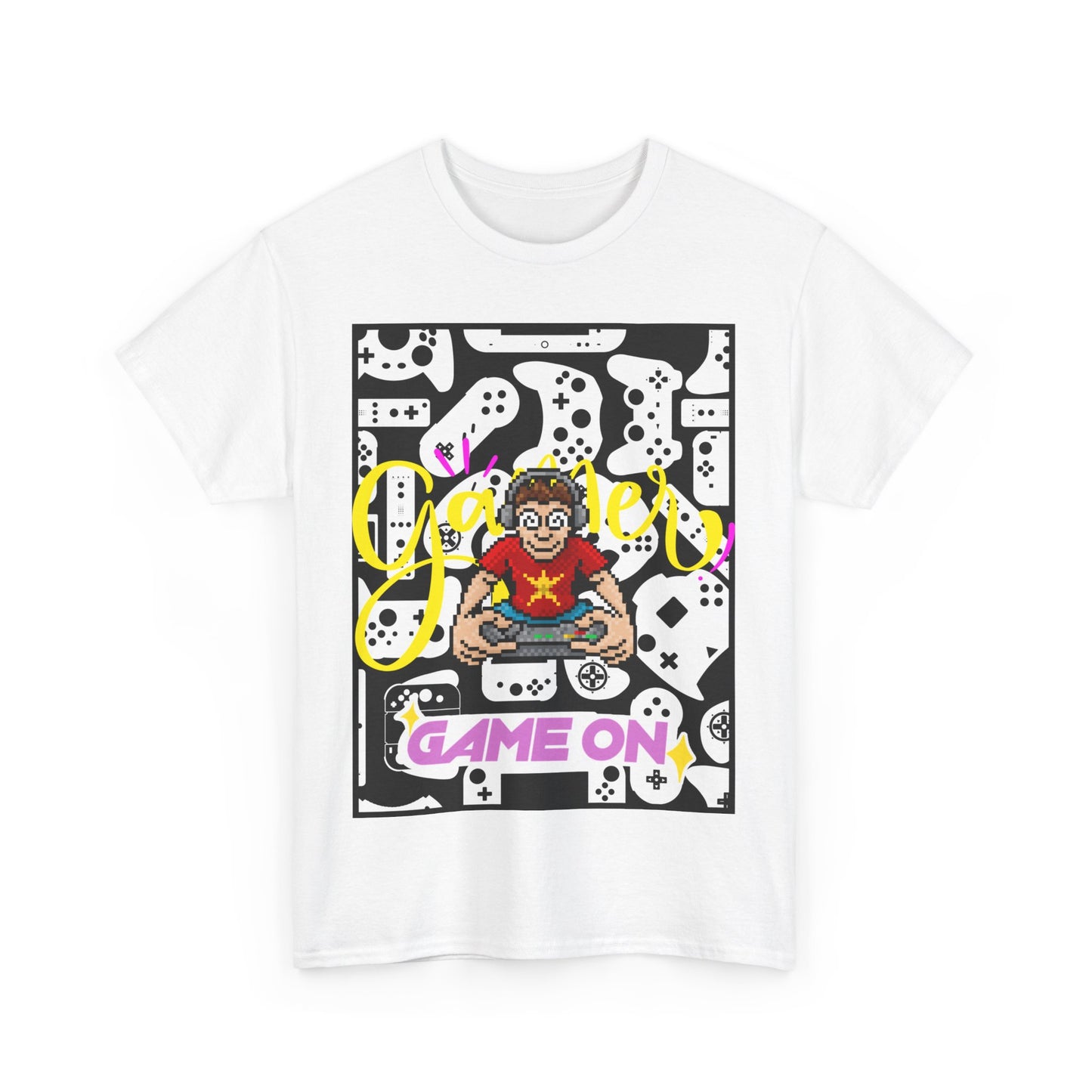 Unisex Heavy Cotton Graphic design (Gamer, Game On) T-shirt