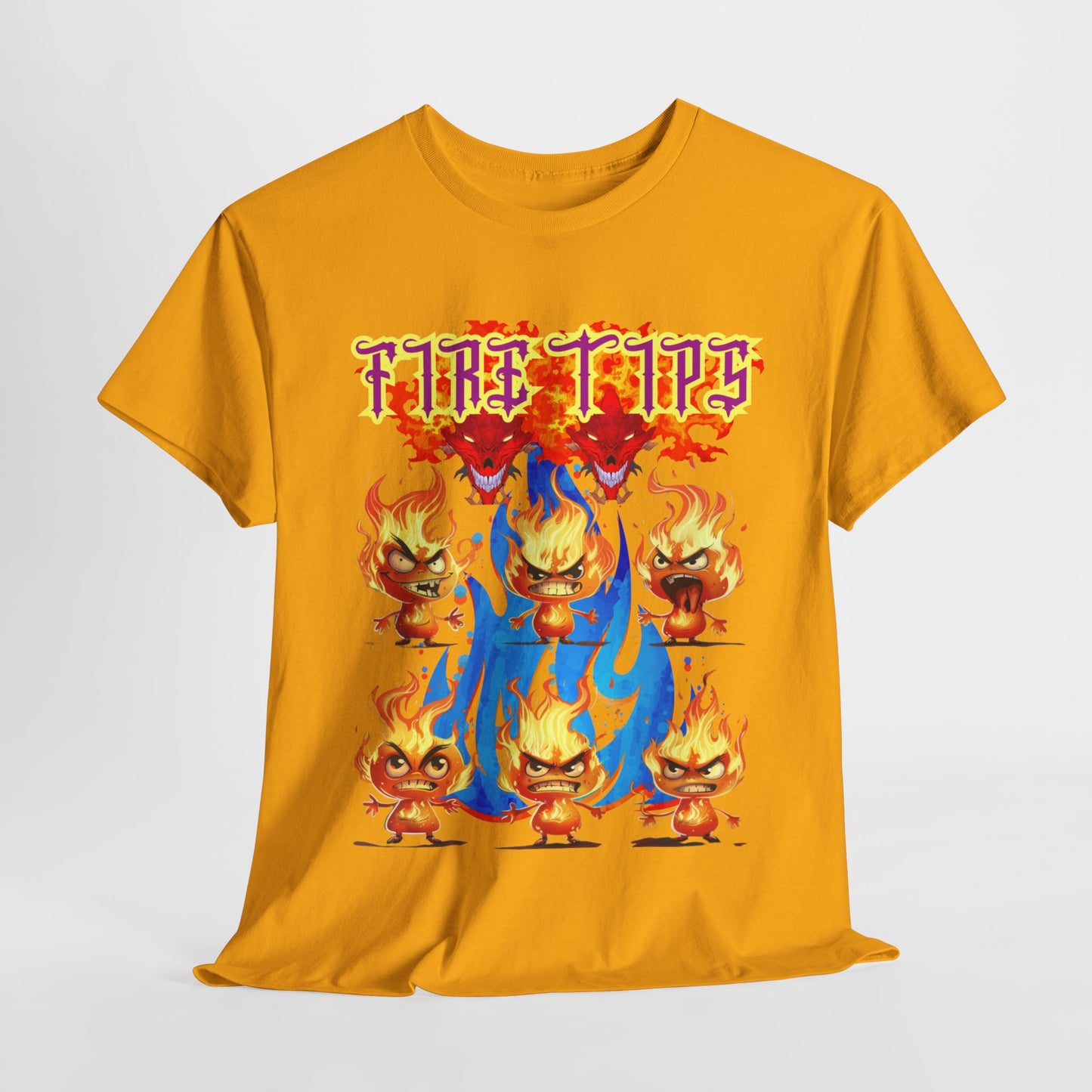 Unisex Heavy Cotton Graphic design (Fire Tips)  T-shirt